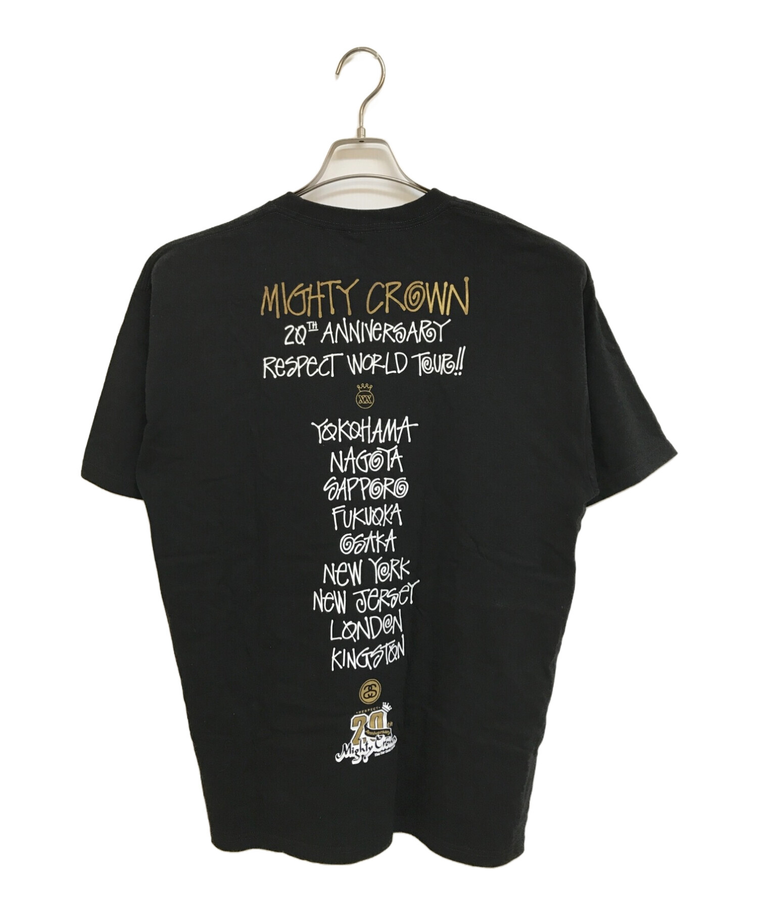 中古・古着通販】stussy (ステューシー) 20周年記念MIGHTY CROWN Tシャツ ブラック サイズ:L｜ブランド・古着通販  トレファク公式【TREFAC FASHION】スマホサイト