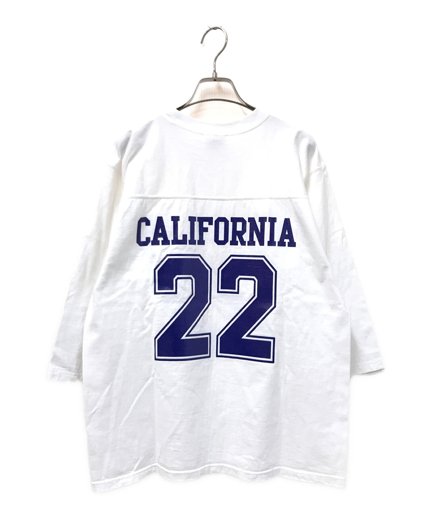 STANDARD CALIFORNIA (スタンダートカルフォニア) フットボールTシャツ ホワイト サイズ:M