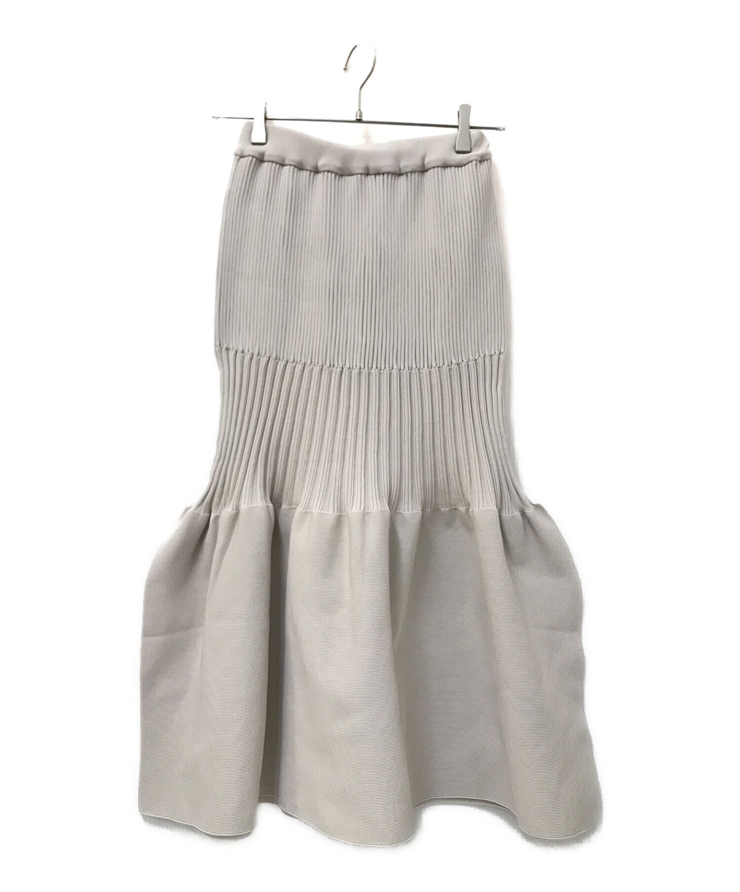 CFCL (シーエフシーエル) FLUTED MERMAID SKIRT ベージュ サイズ:1