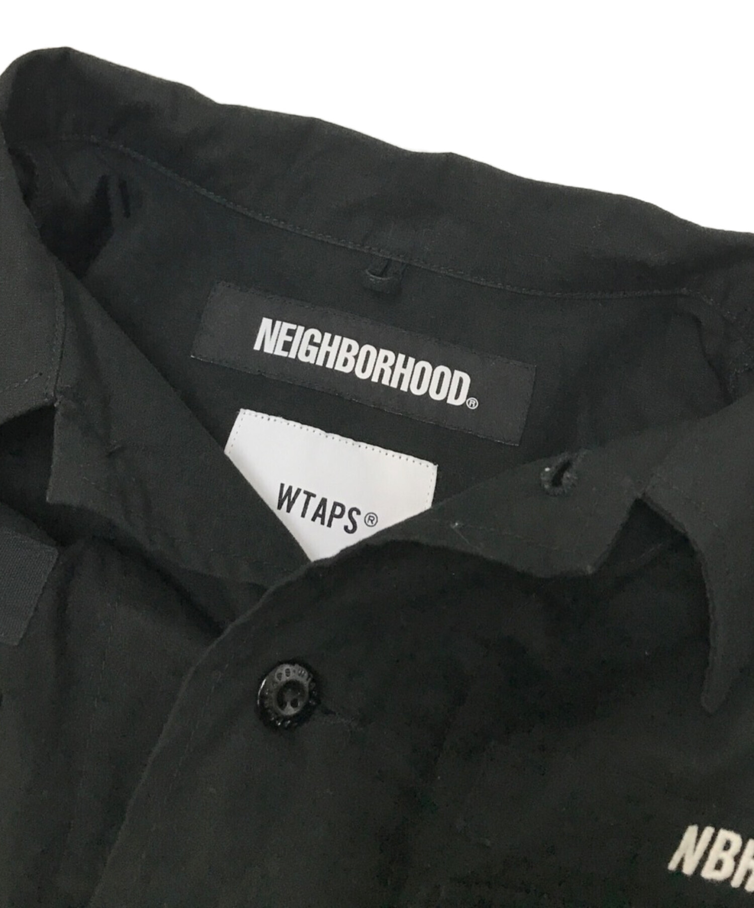 中古・古着通販】NEIGHBORHOOD (ネイバーフッド) WTAPS (ダブルタップス) JUNGLE LS/SHIRT ブラック  サイズ:X03｜ブランド・古着通販 トレファク公式【TREFAC FASHION】スマホサイト