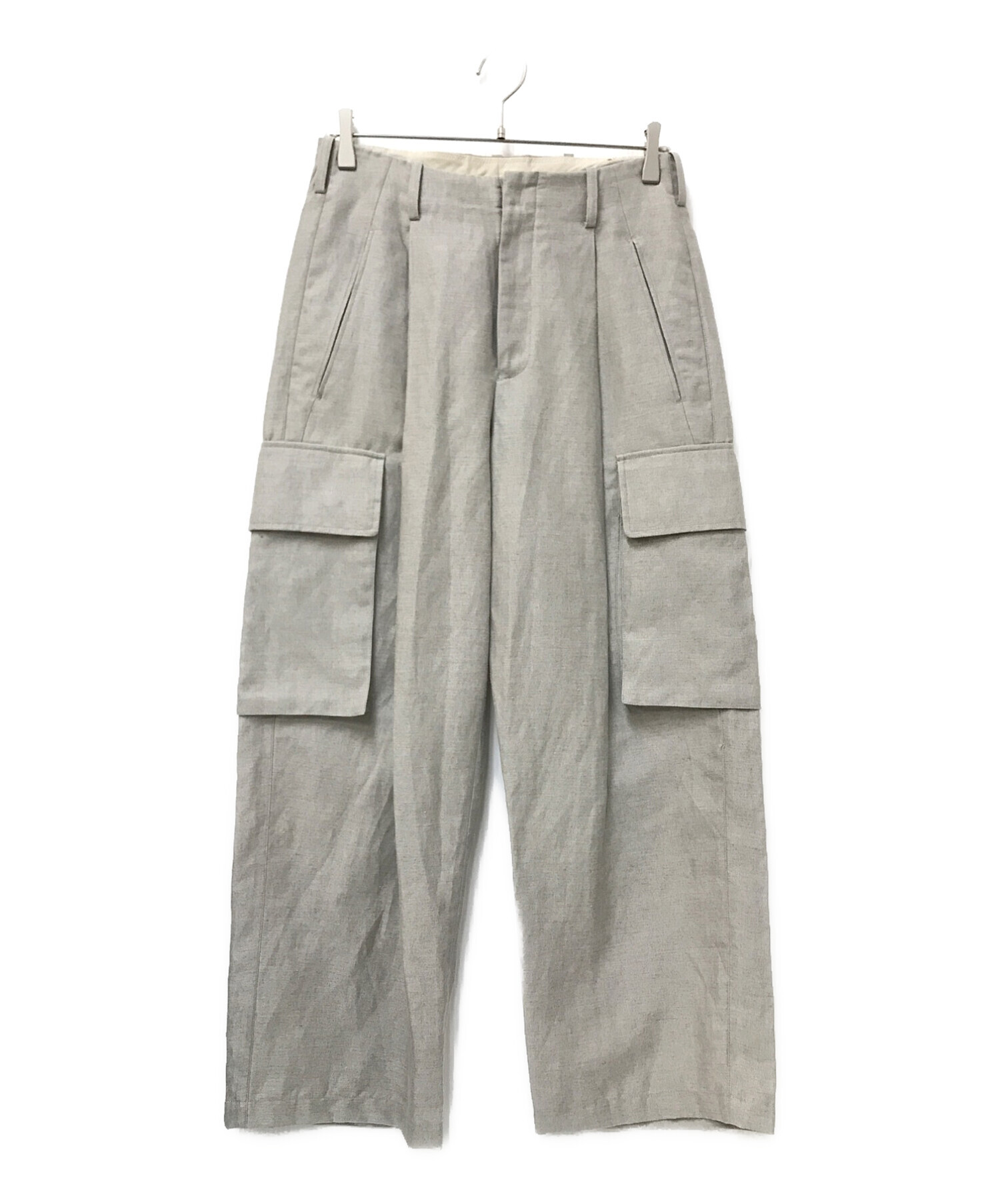 LIDnM (リドム) WOOL LINEN BACKSATIN CARGO ベージュ サイズ:S