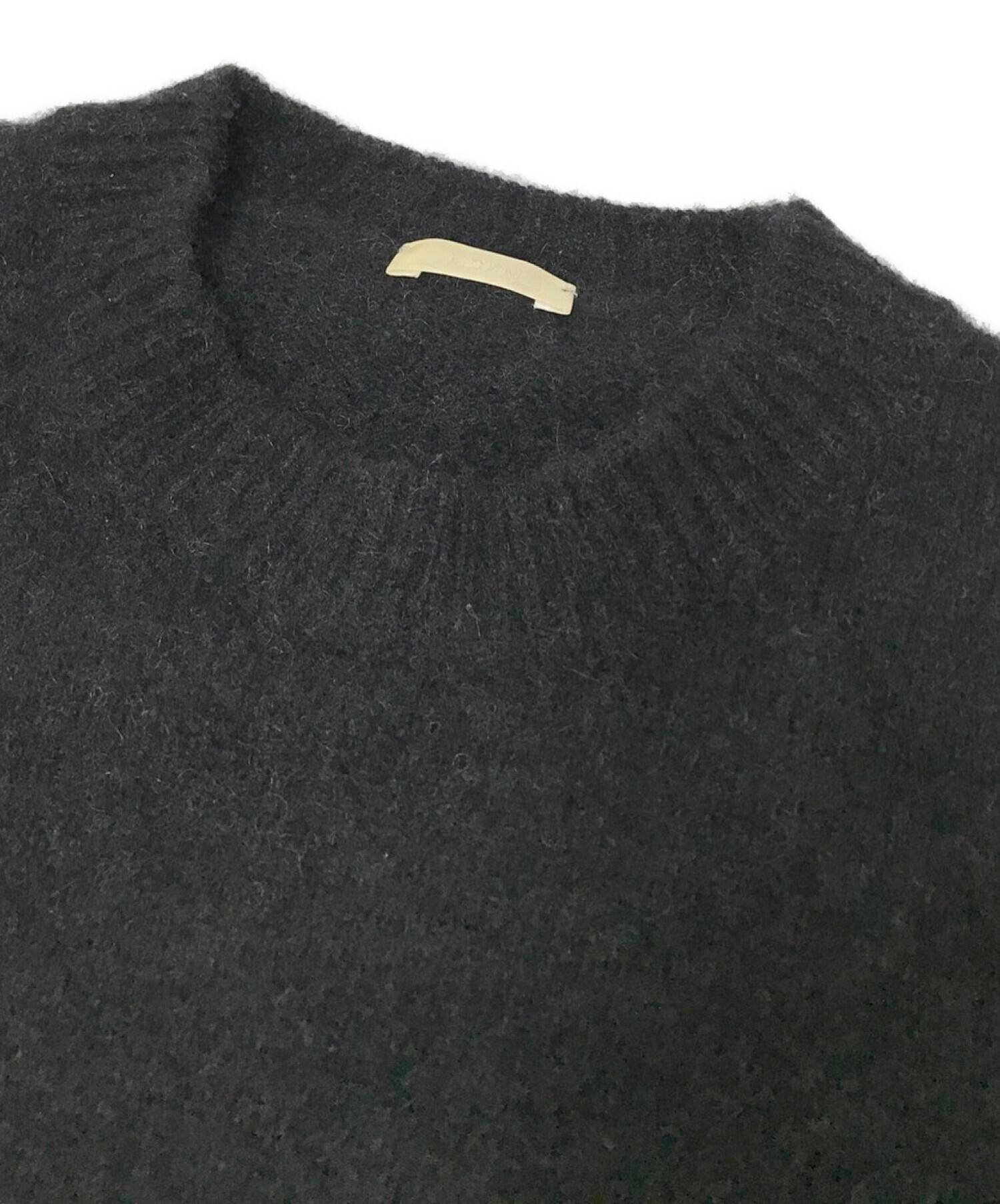 中古・古着通販】LIDnM (リドム) CASHMERE MILLED CREW KNIT チャコールグレー サイズ:S｜ブランド・古着通販  トレファク公式【TREFAC FASHION】スマホサイト