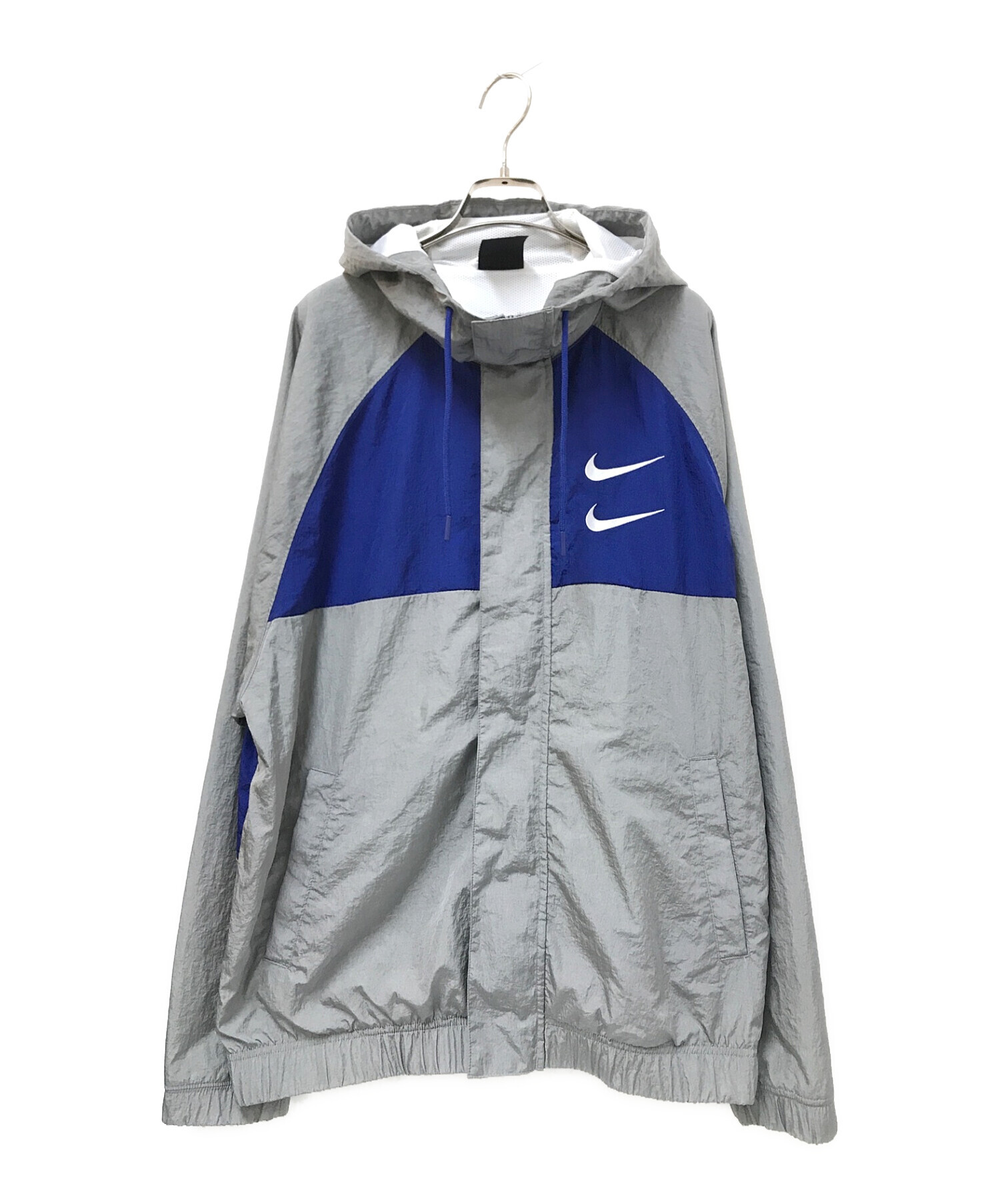 中古・古着通販】NIKE (ナイキ) AS M NSW SWOOSH WOVEN JACKET グレー×ブルー サイズ:XL｜ブランド・古着通販  トレファク公式【TREFAC FASHION】スマホサイト