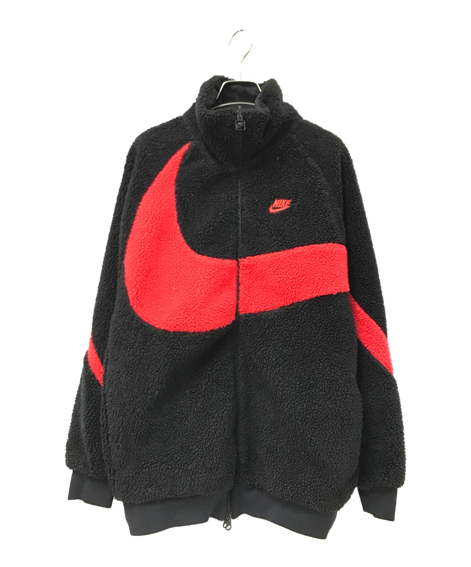 中古・古着通販】NIKE (ナイキ) リバーシブル ビッグスウッシュボアフリースジャケット ブラック×レッド サイズ:S｜ブランド・古着通販  トレファク公式【TREFAC FASHION】スマホサイト