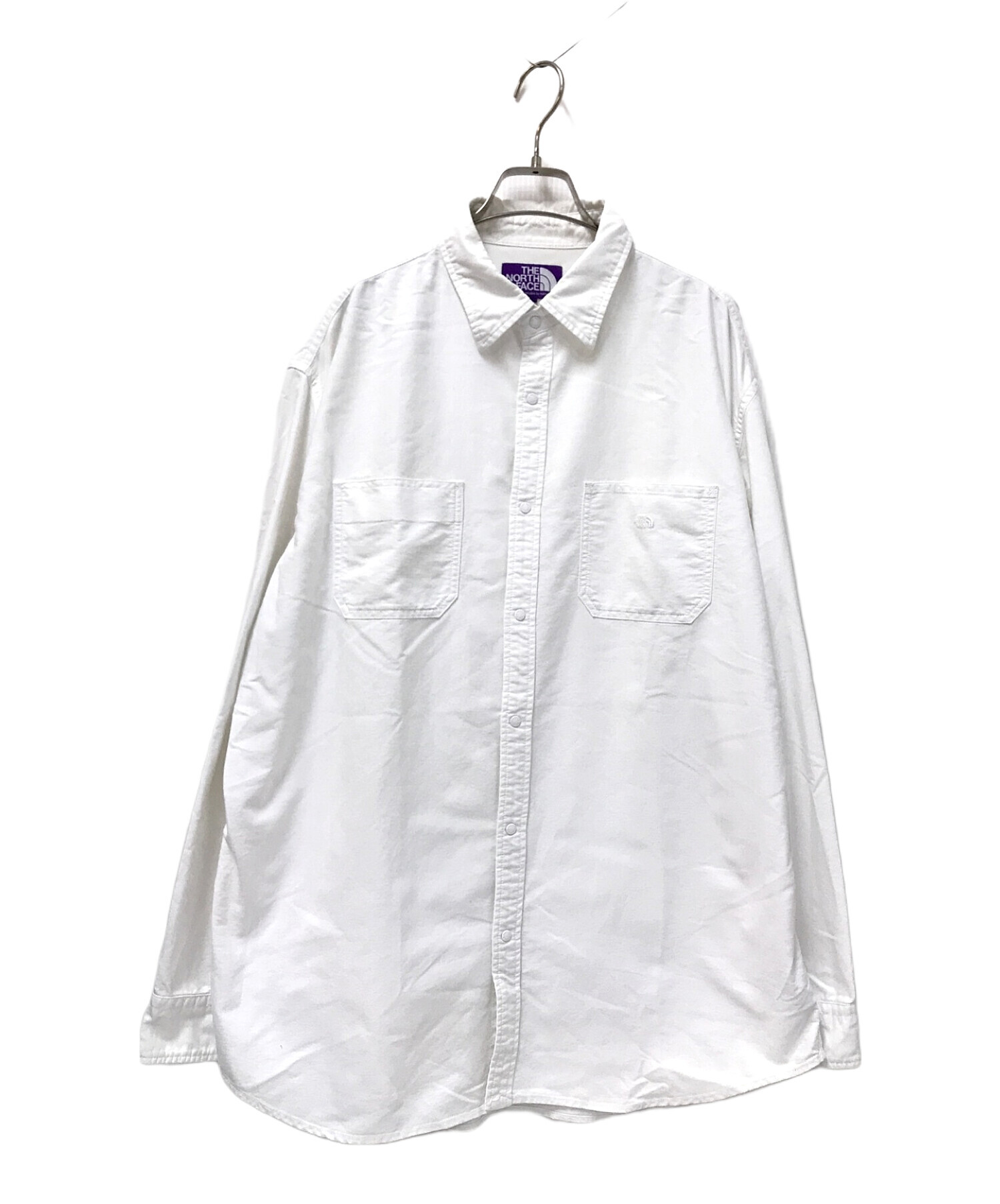 中古・古着通販】THE NORTHFACE PURPLELABEL (ザ・ノースフェイス パープルレーベル) Cotton Polyester OX  Work Shirt ホワイト サイズ:XL｜ブランド・古着通販 トレファク公式【TREFAC FASHION】スマホサイト