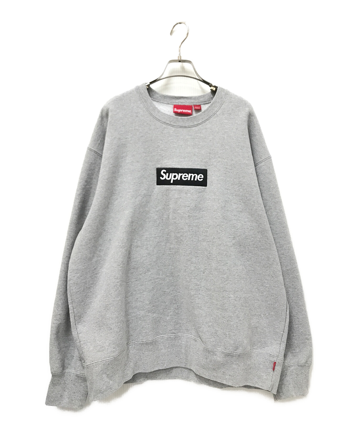 中古・古着通販】SUPREME (シュプリーム) Box Logo Crewneck Sweatshirt グレー サイズ:L｜ブランド・古着通販  トレファク公式【TREFAC FASHION】スマホサイト