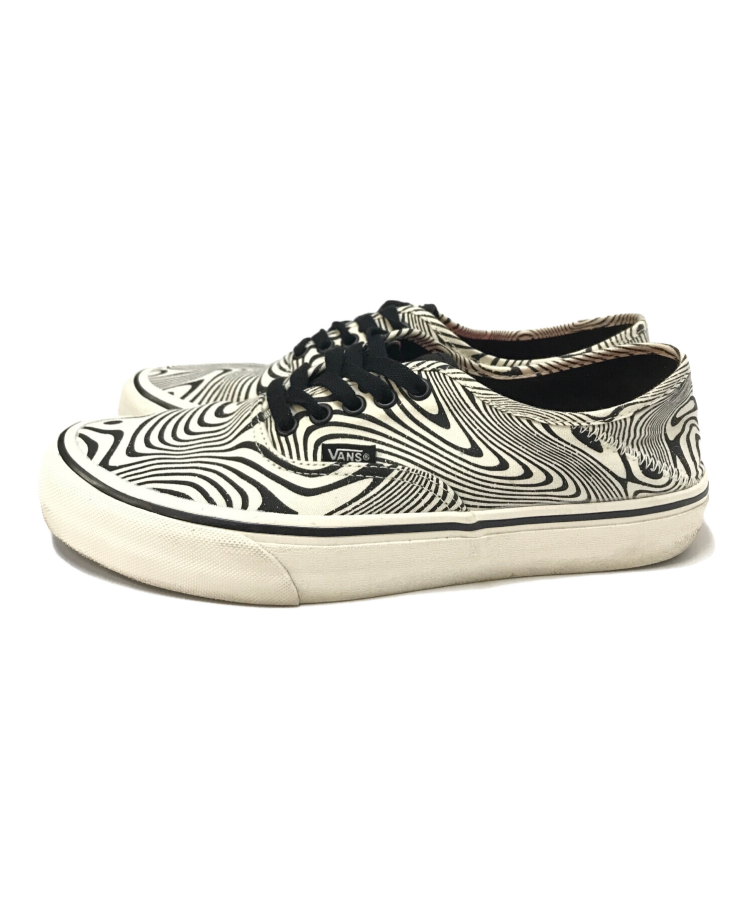 VANS (バンズ) Ron Herman (ロンハーマン) AUTHENTIC VR3 TrippyGrainBlack ブラック×ホワイト  サイズ:27.5cm