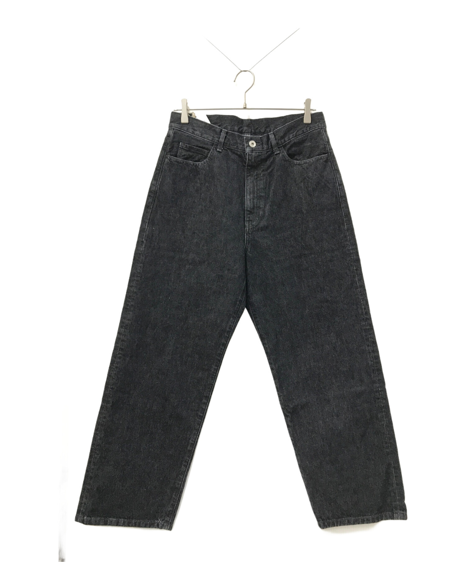 STEVEN ALAN (スティーブンアラン) 13.5oz DENIM 5P BAGGY TAPERED PANTS ブラック サイズ:W31  未使用品