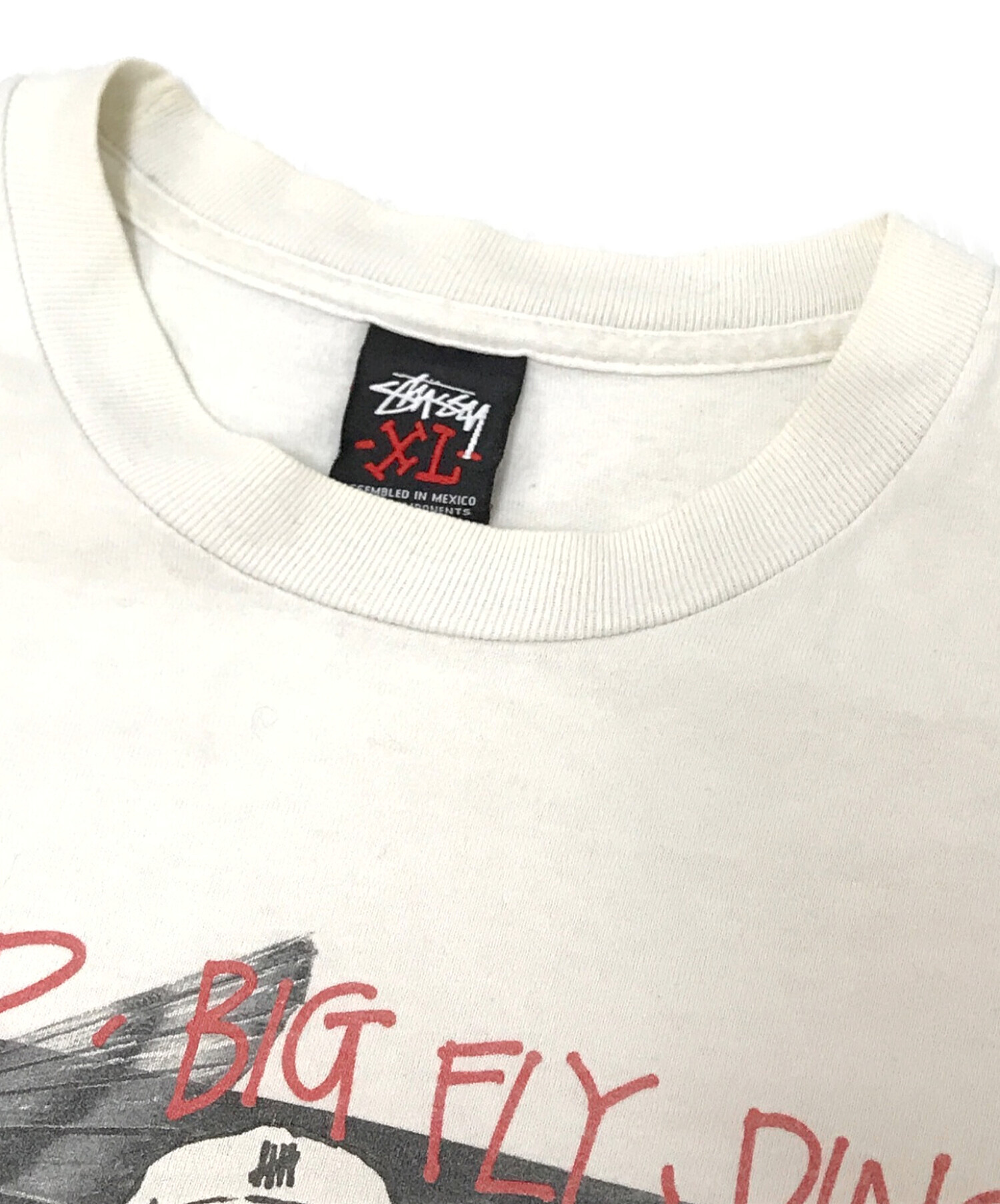 中古・古着通販】stussy (ステューシー) UNDEFEATED (アンディフィーテッド) コラボプリントTシャツ ホワイト  サイズ:XL｜ブランド・古着通販 トレファク公式【TREFAC FASHION】スマホサイト