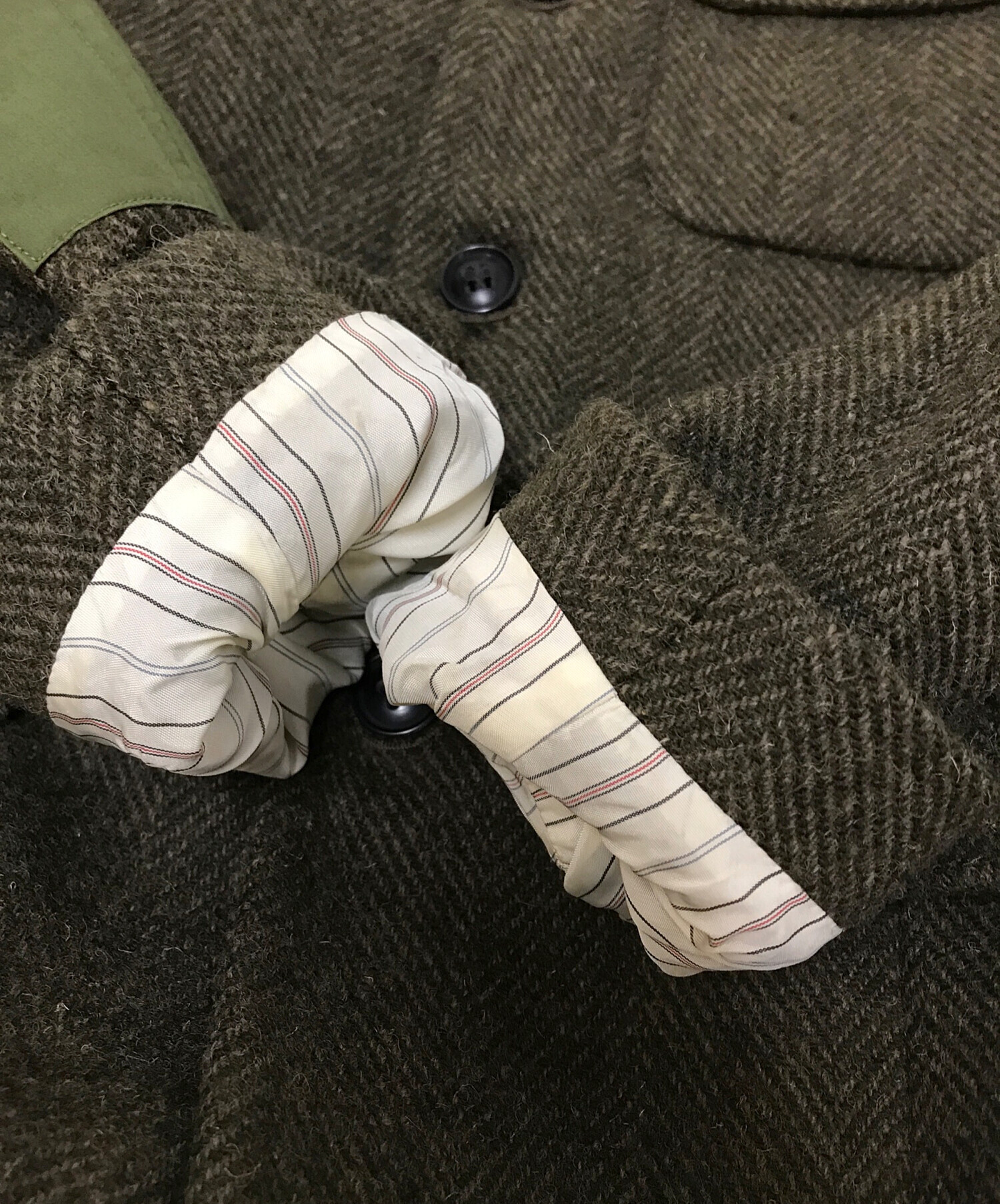 NIGEL CABOURN (ナイジェルケーボン) Harris Tweed (ハリスツイード) マロリージャケット オリーブ サイズ:44