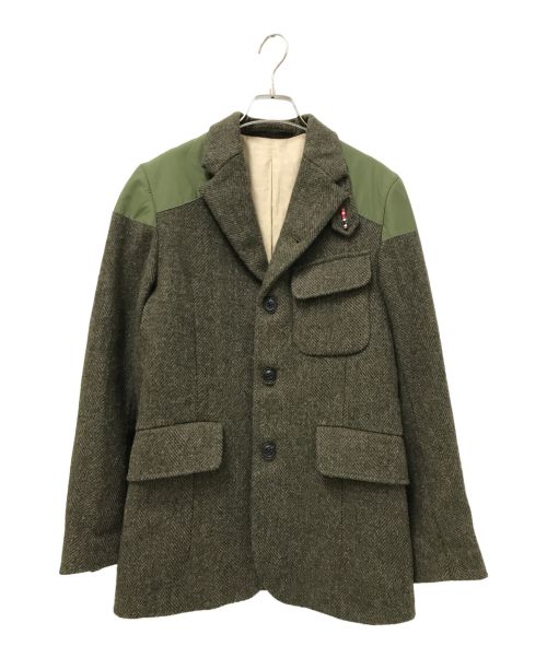 【中古・古着通販】NIGEL CABOURN (ナイジェルケーボン) Harris Tweed (ハリスツイード) マロリージャケット オリーブ  サイズ:44｜ブランド・古着通販 トレファク公式【TREFAC FASHION】スマホサイト