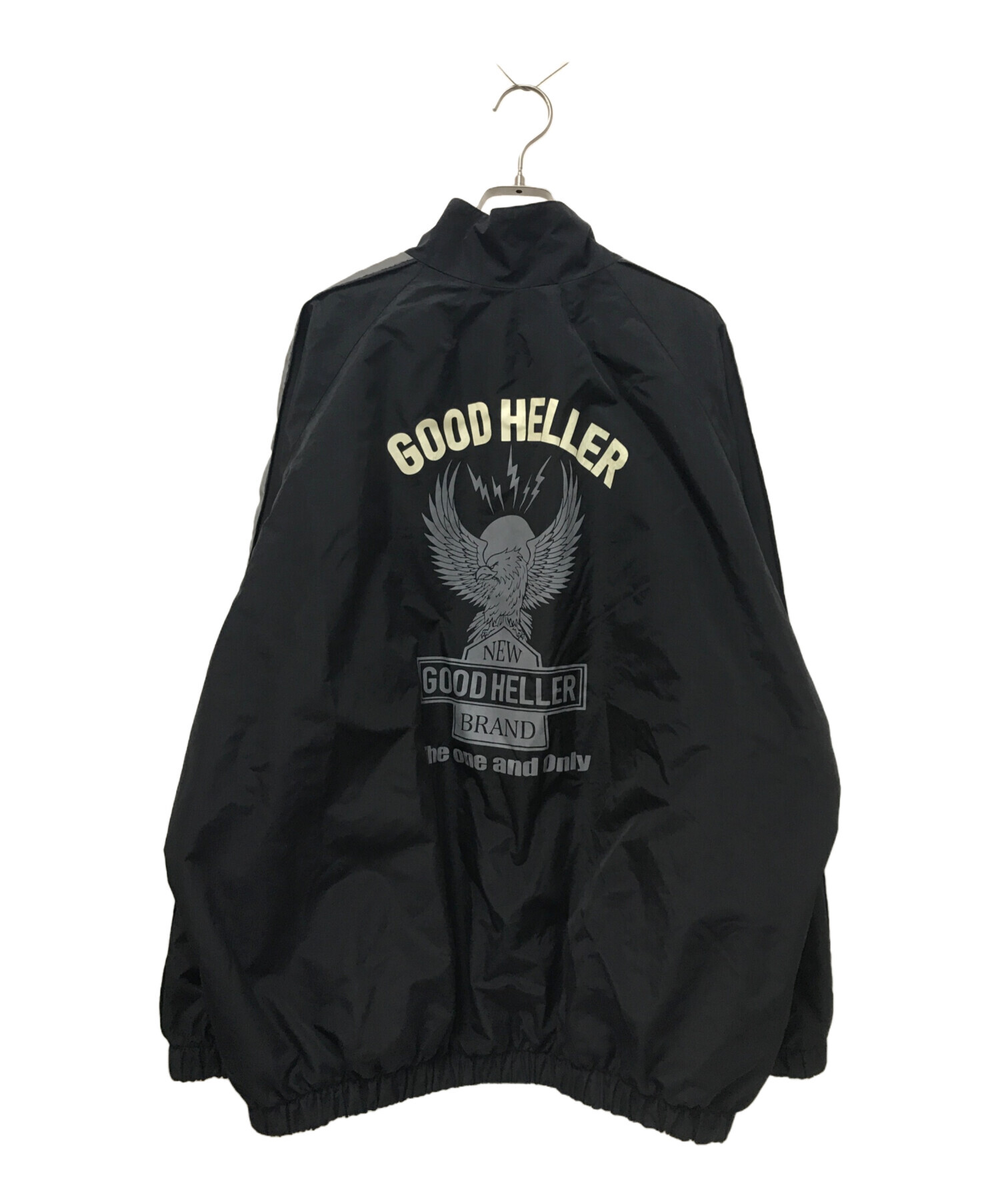 good heller (グッドヘラー) NYLON REFLECTOR ZIP JACKET ブラック サイズ:XL