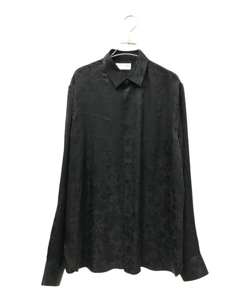 【中古・古着通販】Saint Laurent Paris (サンローランパリ) シルクフローラルシャツ ブラック サイズ:39｜ブランド・古着通販  トレファク公式【TREFAC FASHION】スマホサイト