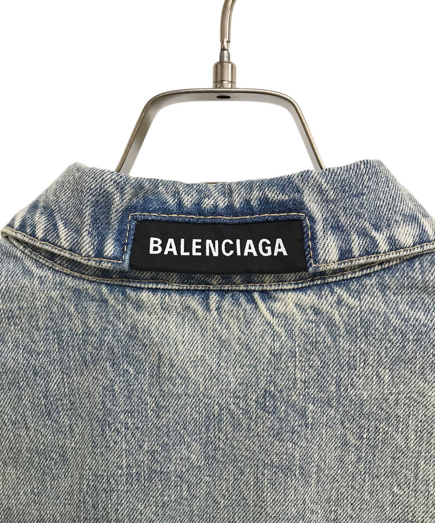 BALENCIAGA (バレンシアガ) アップサイドダウンデニムジャケット インディゴ サイズ:34