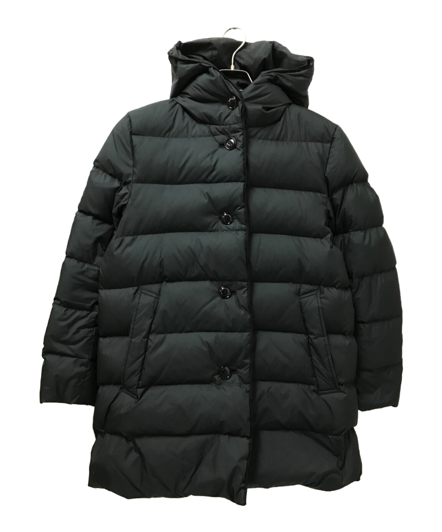 中古・古着通販】Traditional Weatherwear (トラディショナルウェザーウェア) フーデッドダウンコート ブラック サイズ:34｜ブランド・古着通販  トレファク公式【TREFAC FASHION】スマホサイト