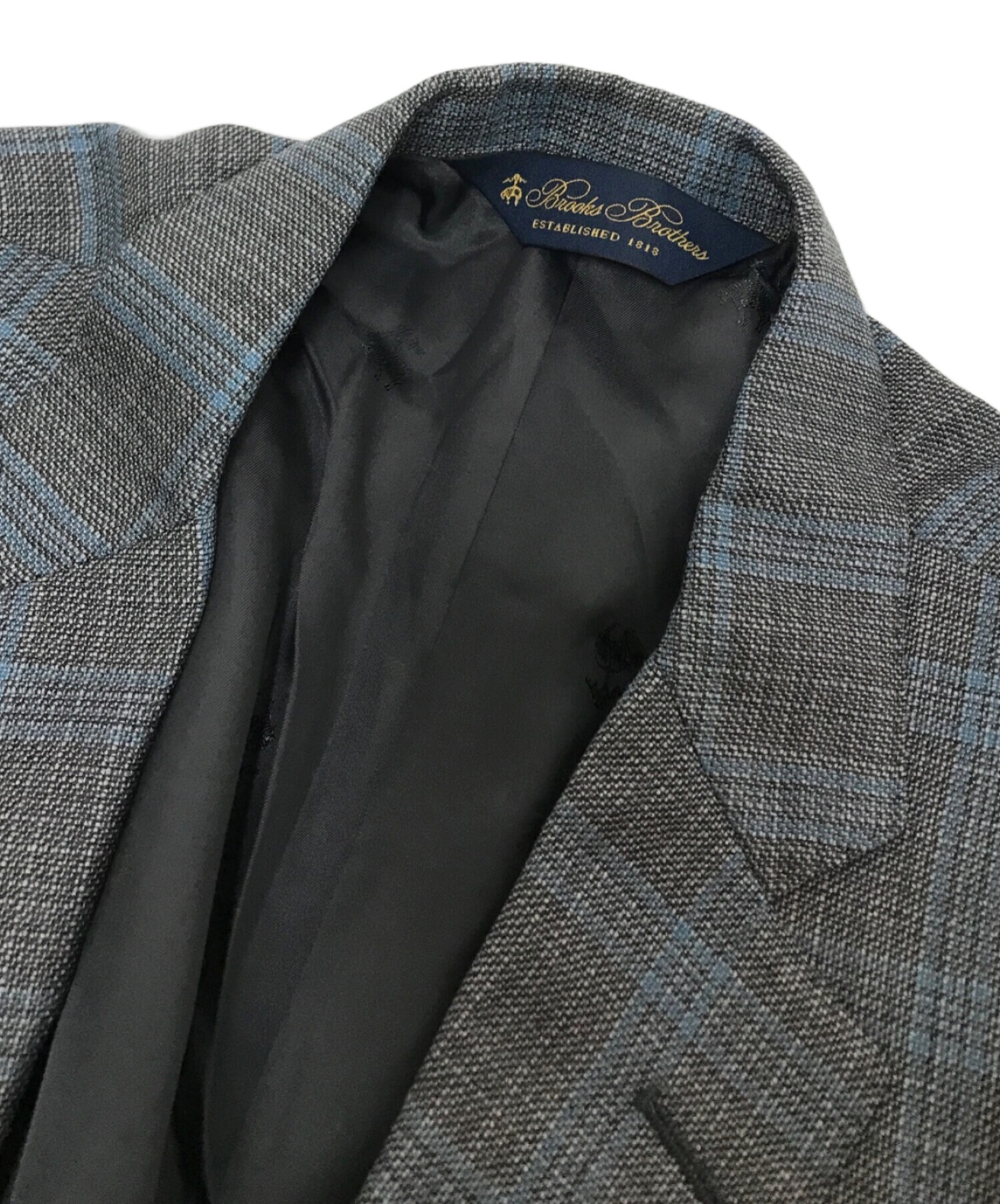 中古・古着通販】BROOKS BROTHERS (ブルックスブラザーズ) チェックジャケット グレー×ブルー サイズ:下記参照｜ブランド・古着通販  トレファク公式【TREFAC FASHION】スマホサイト