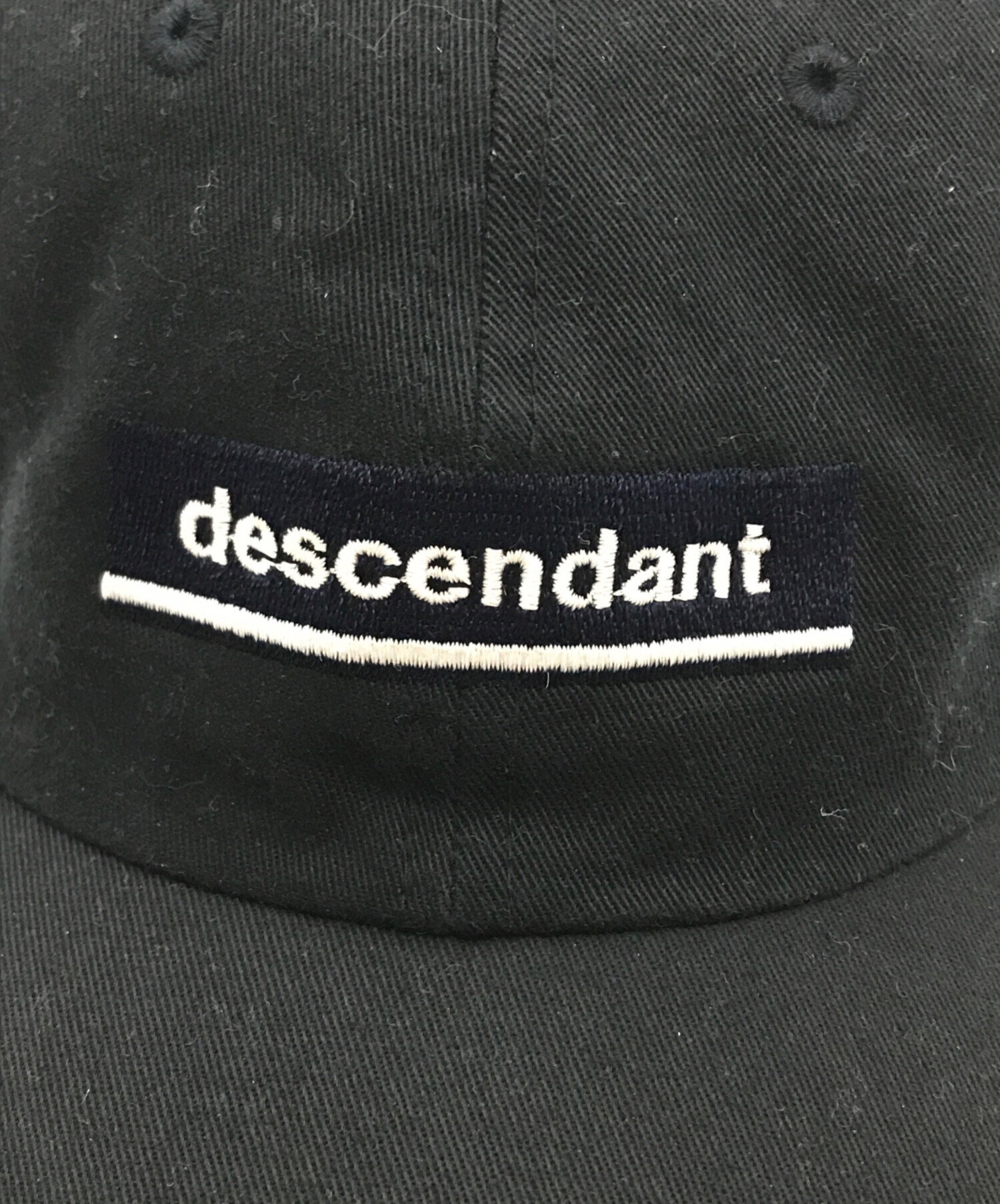 DESCENDANT (ディセンダント) ロゴキャップ ブラック サイズ:下記参照