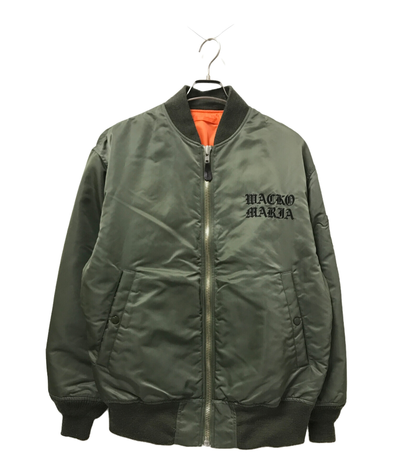 中古・古着通販】WACKO MARIA (ワコマリア) MA-1 FLIGHT JACKET（ TYPE-3 ） カーキ  サイズ:L｜ブランド・古着通販 トレファク公式【TREFAC FASHION】スマホサイト