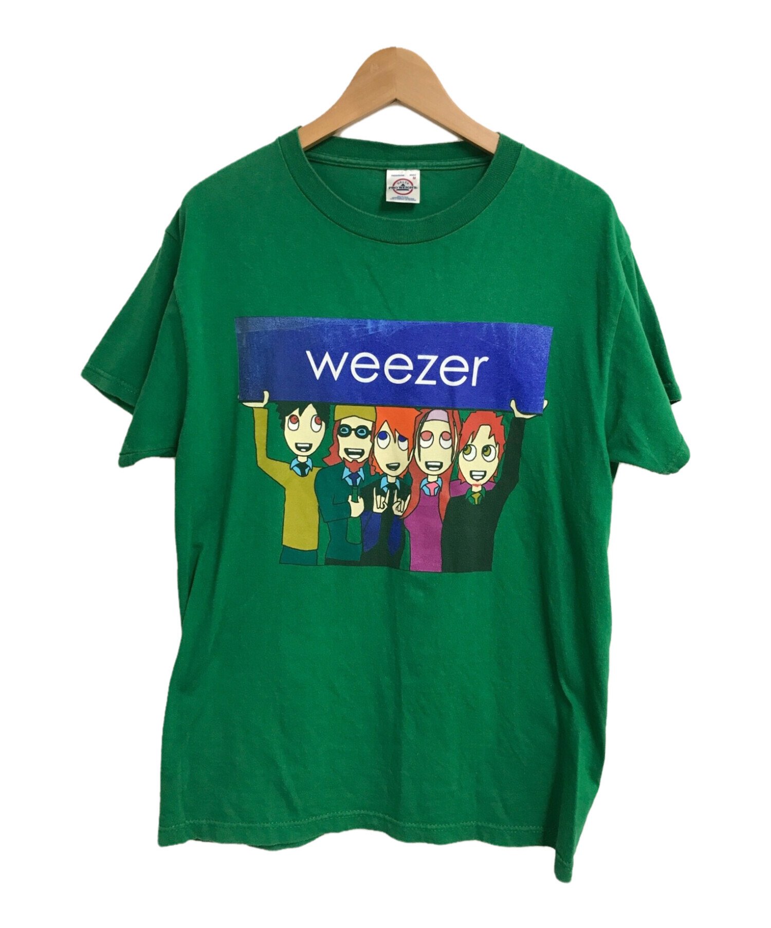 割引クーポン WEEZER Tシャツ M 古着 elpidajob.gr