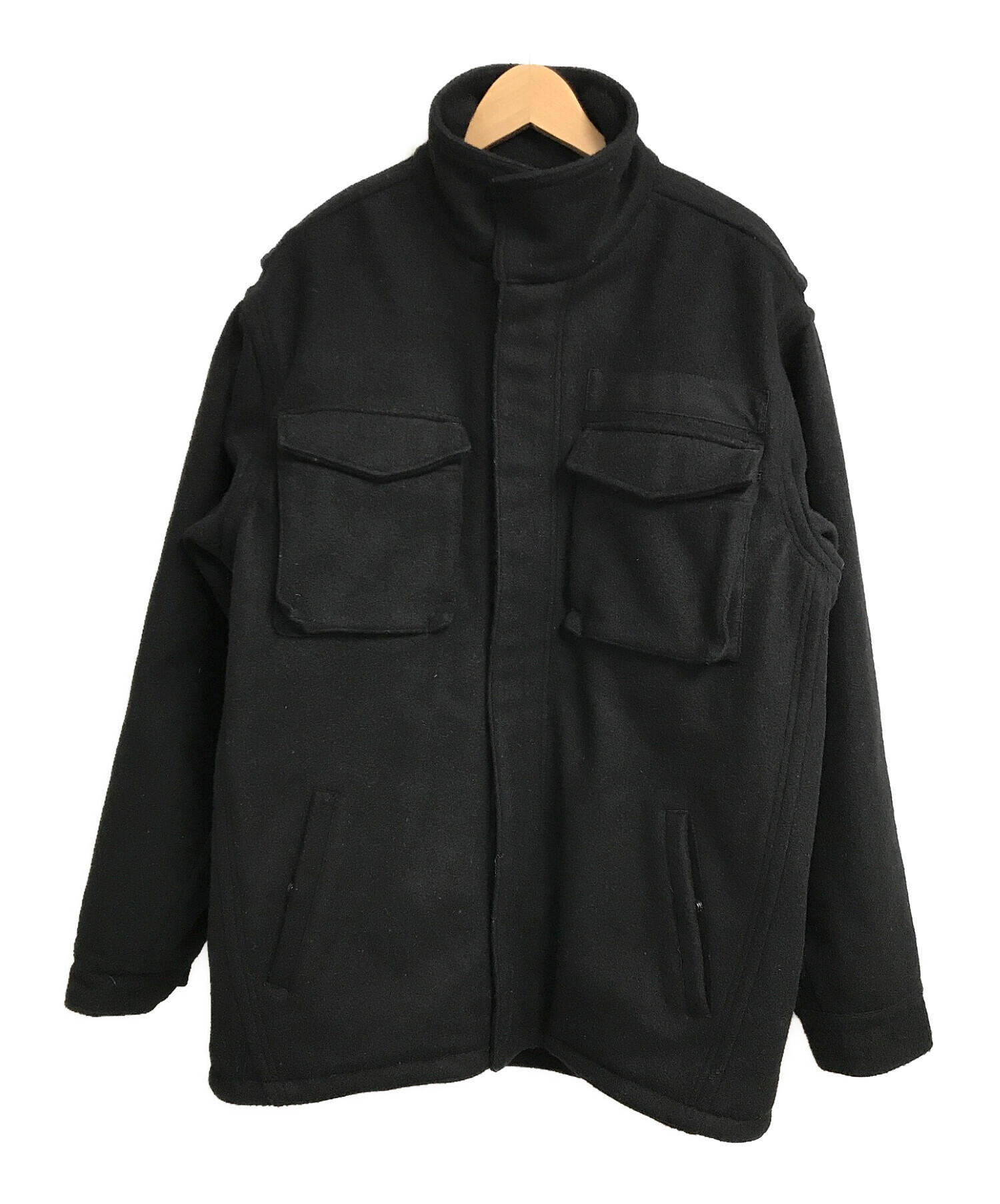 stussy (ステューシー) メルトンM-65タイプジャケット ブラック サイズ:Xla