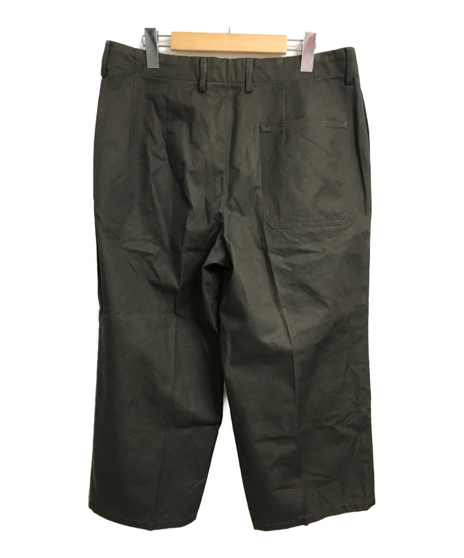 WELLDER (ウェルダー) Single Forward Pleated Wide Trousers オリーブ サイズ:5