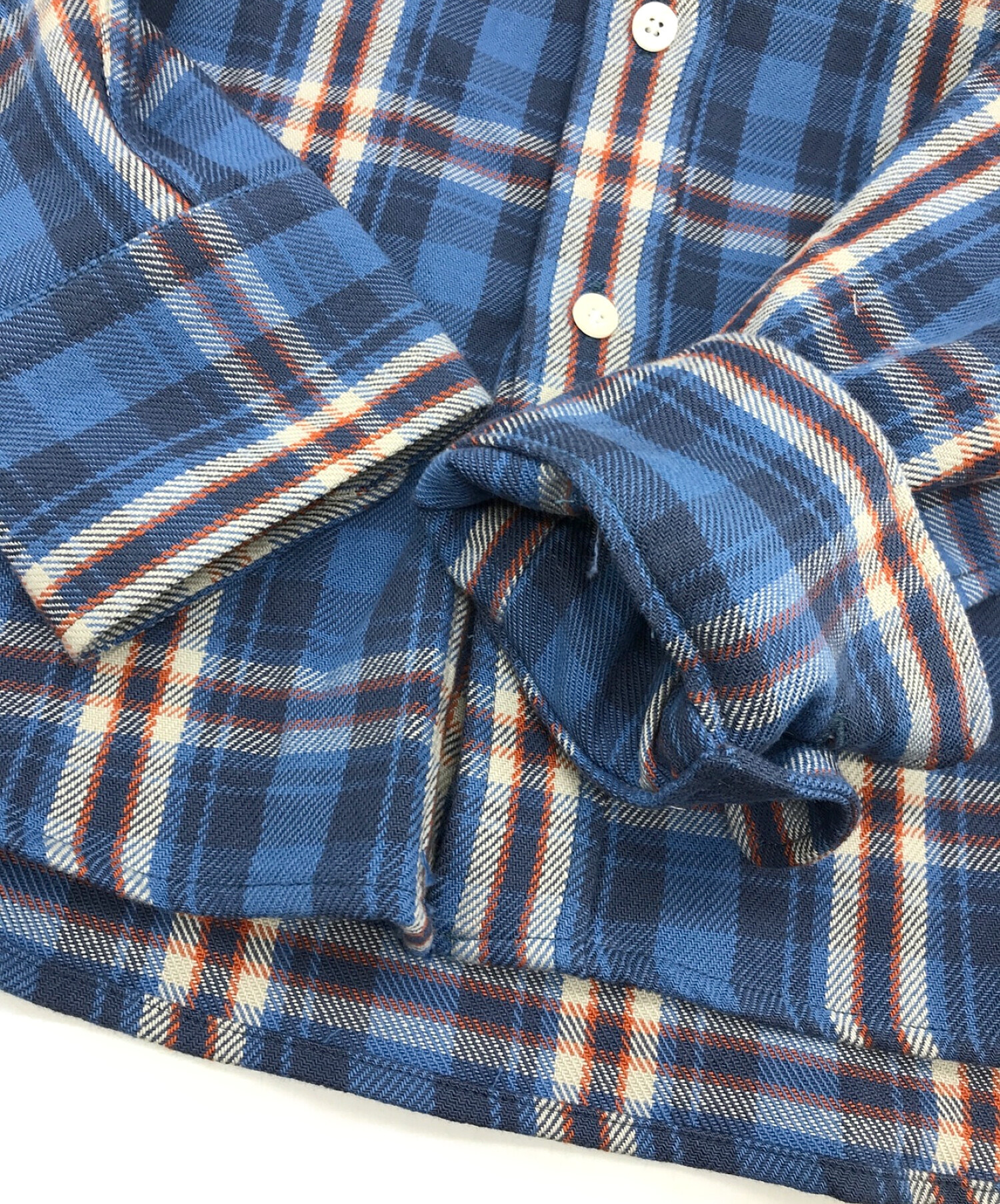 中古・古着通販】FTC (エフティーシー) PLAID TWILL SHIRT プライド