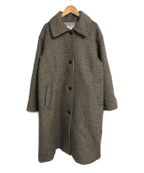 中古・古着通販】moussy (マウジー) BACK TUCK A LINE CHECK コート