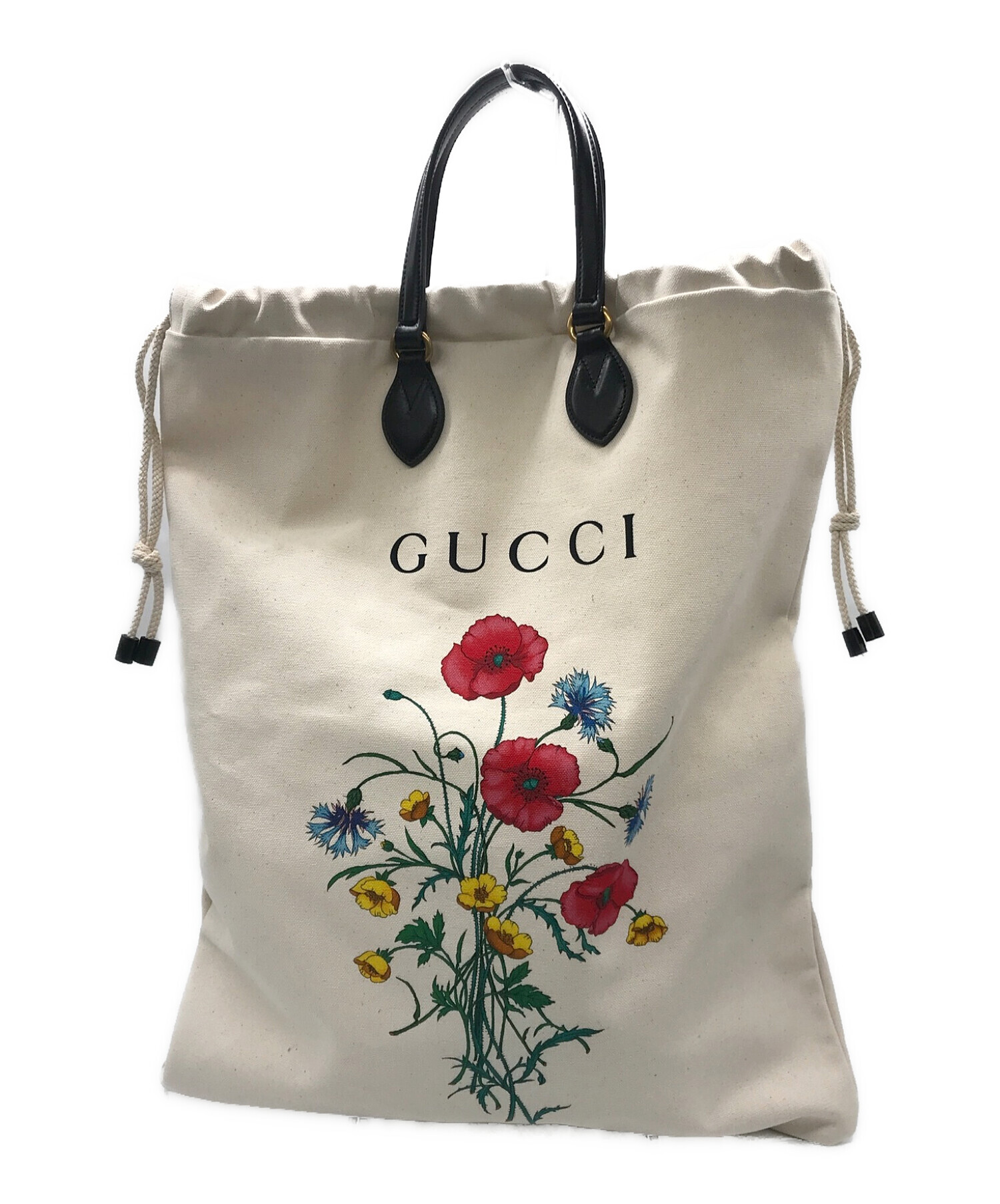 GUCCI (グッチ) シャトーマーモントドローストリングストートバッグ ホワイト