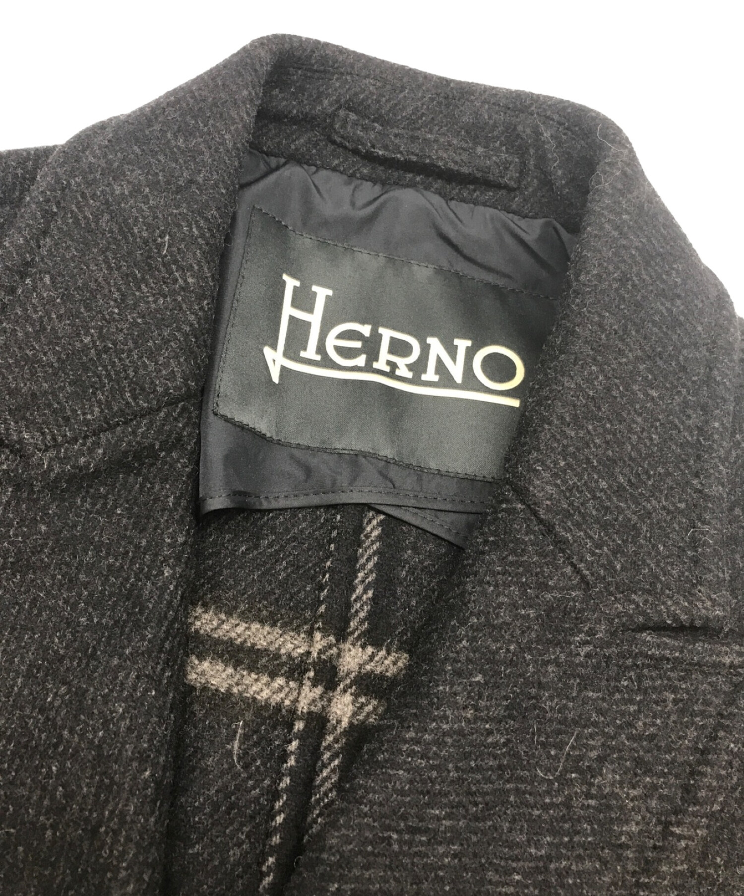 HERNO (ヘルノ) 3Bチェスターコート ダークネイビー サイズ:46