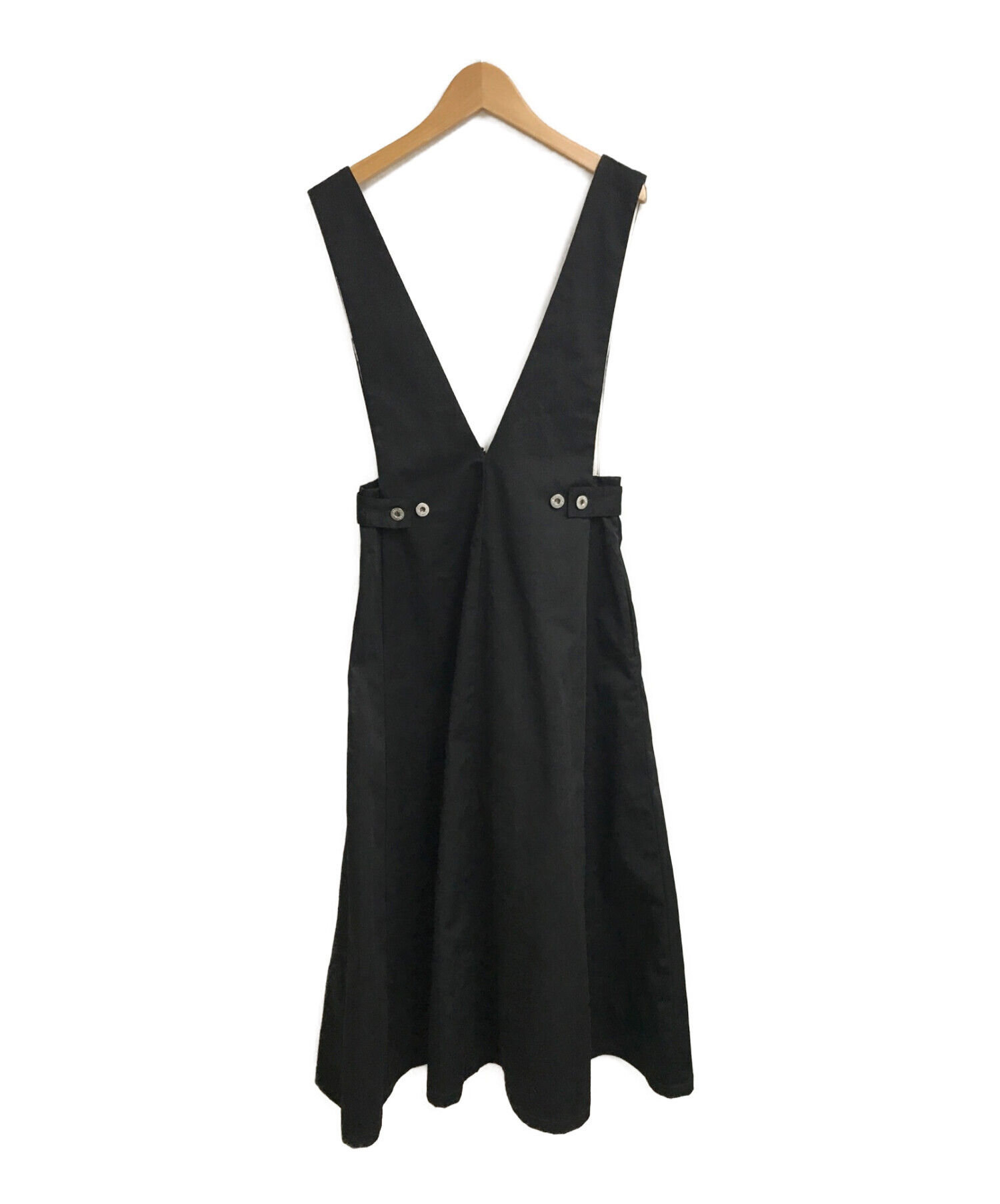 AMERI×UNIVERSAL OVERALL (アメリ × ユニバーサルオーバーオール) ジャンパースカート ブラック サイズ:S