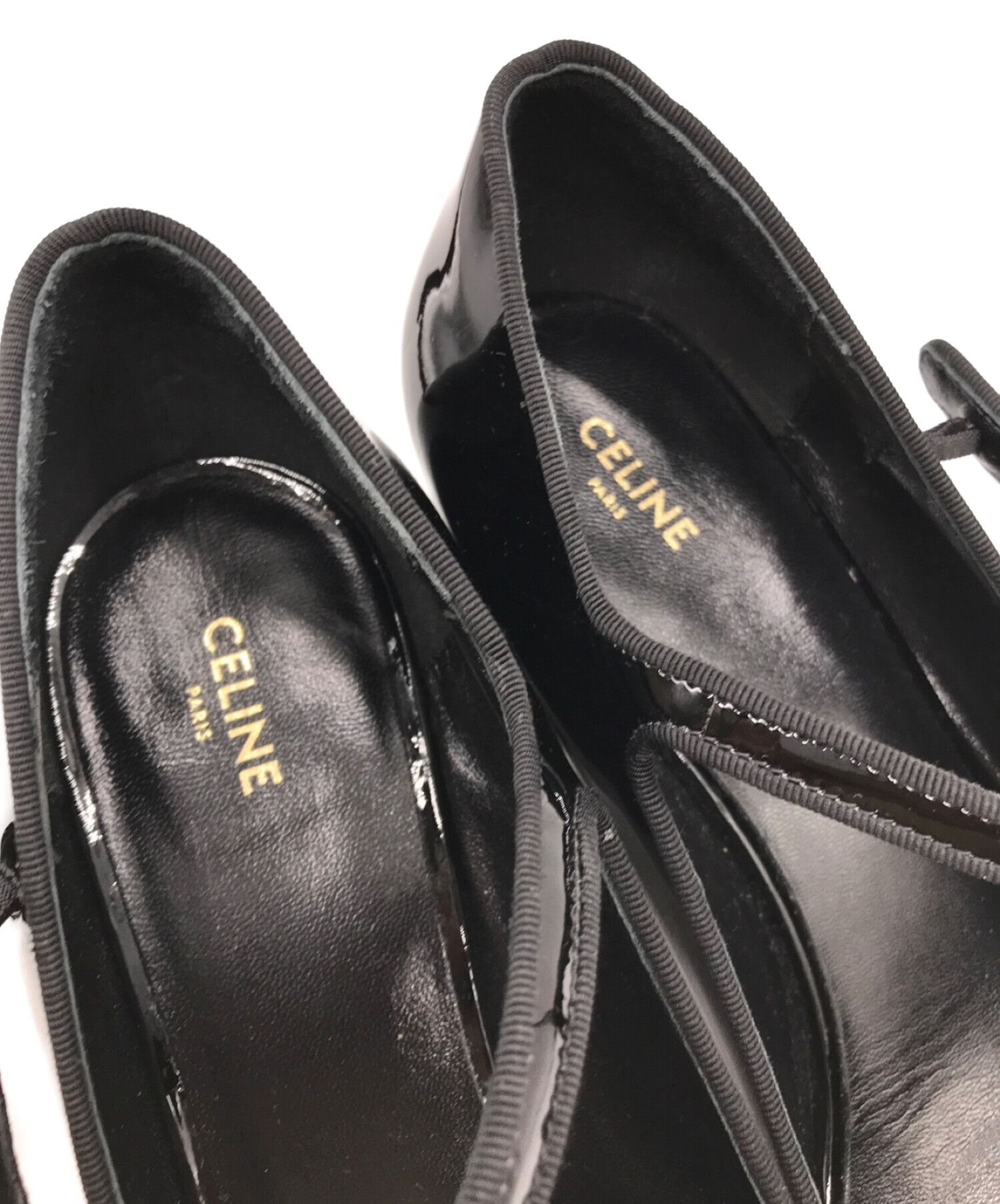 中古・古着通販】CELINE (セリーヌ) トリオンフ ベビーズTバーパンプス