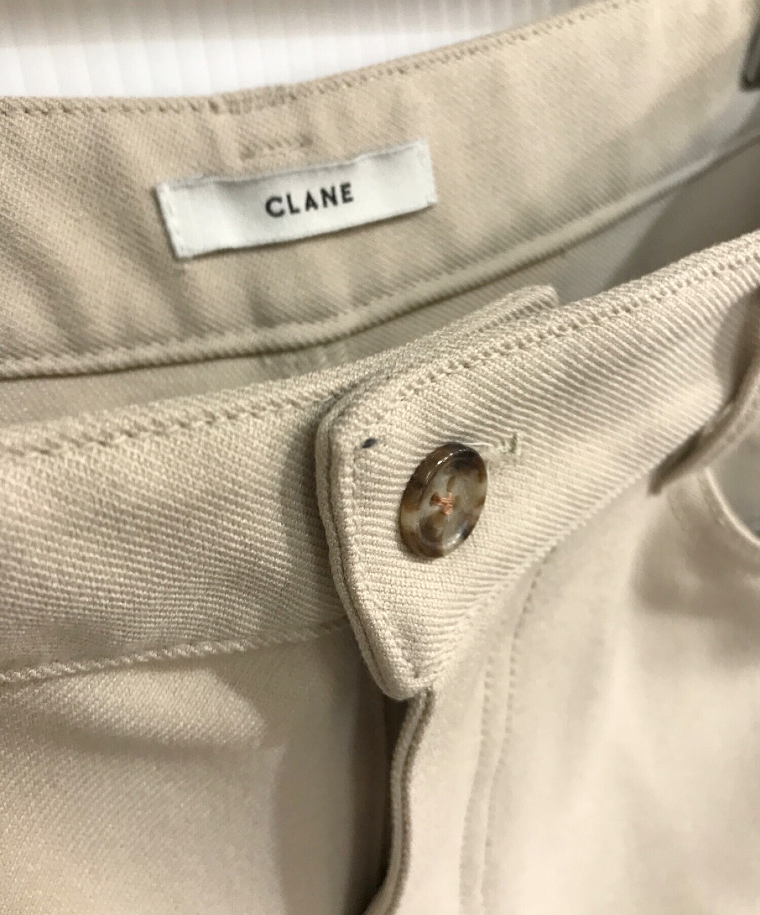 CLANE (クラネ) ベーシックブーツカットパンツ 10110-7062 ベージュ サイズ:2