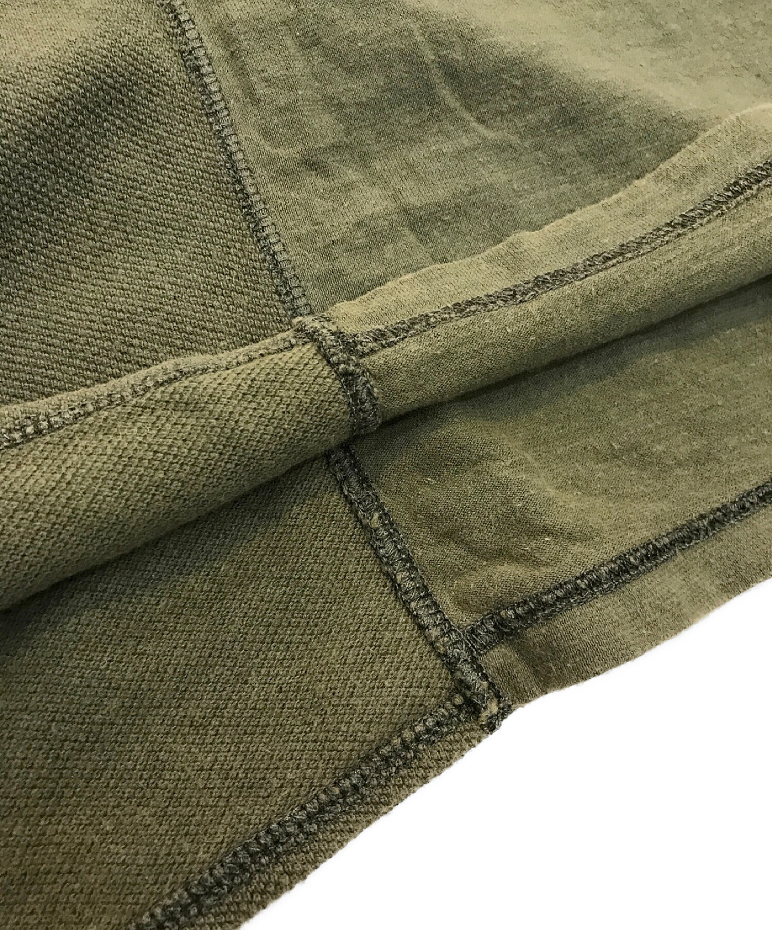 NIGEL CABOURN (ナイジェルケーボン) ヘンリーネックショートスリーブＴシャツ 8020021012 カーキ サイズ:46