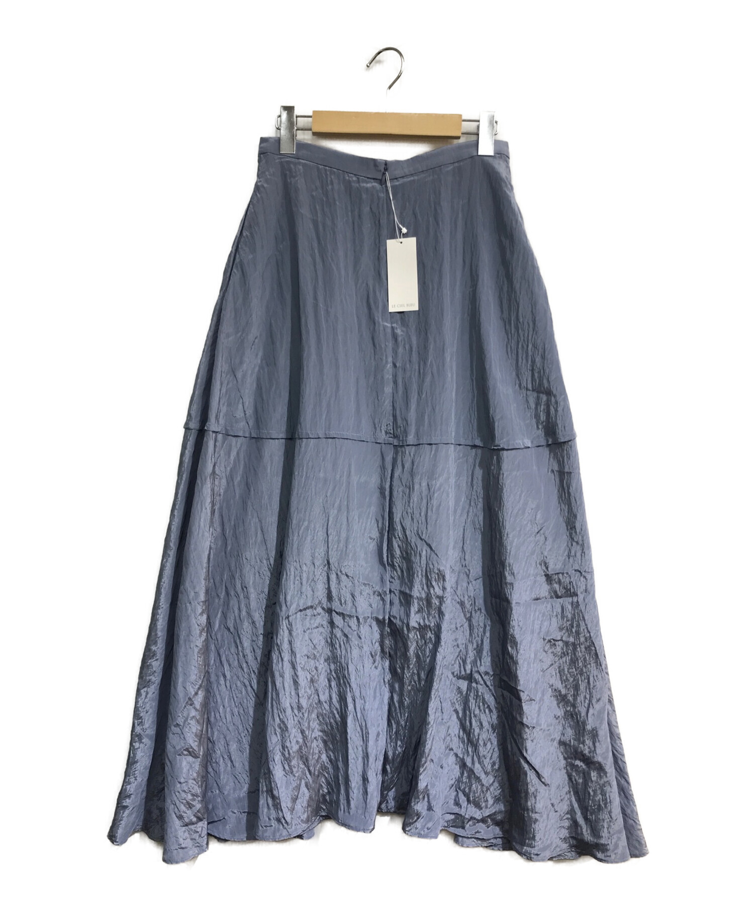 LE CIEL BLEU (ルシェルブルー) Maxi Flare Skirt 23A67101 マキシ　フレア　スカート パープル サイズ:38  未使用品