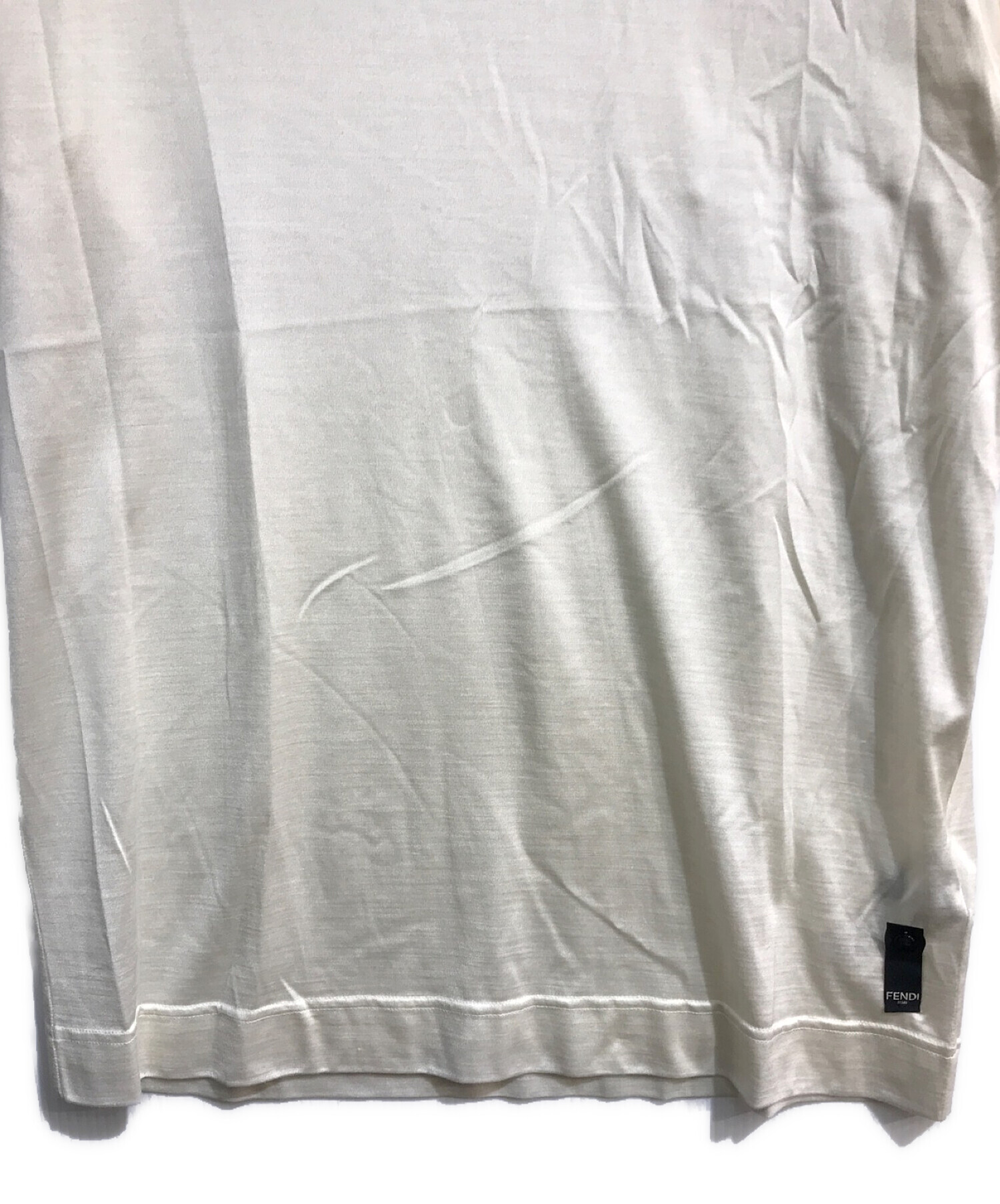 中古・古着通販】FENDI (フェンディ) ロゴシルクTシャツ FY0936 ABQS