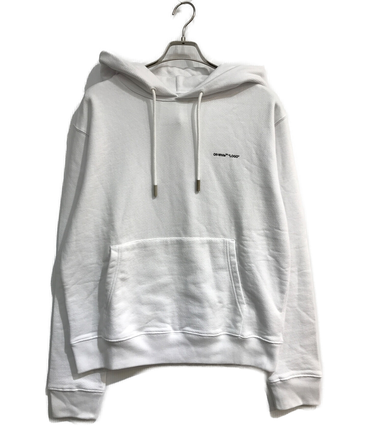 OFF-WHITE UNFINISHED SLIM HOODIE オフホワイト