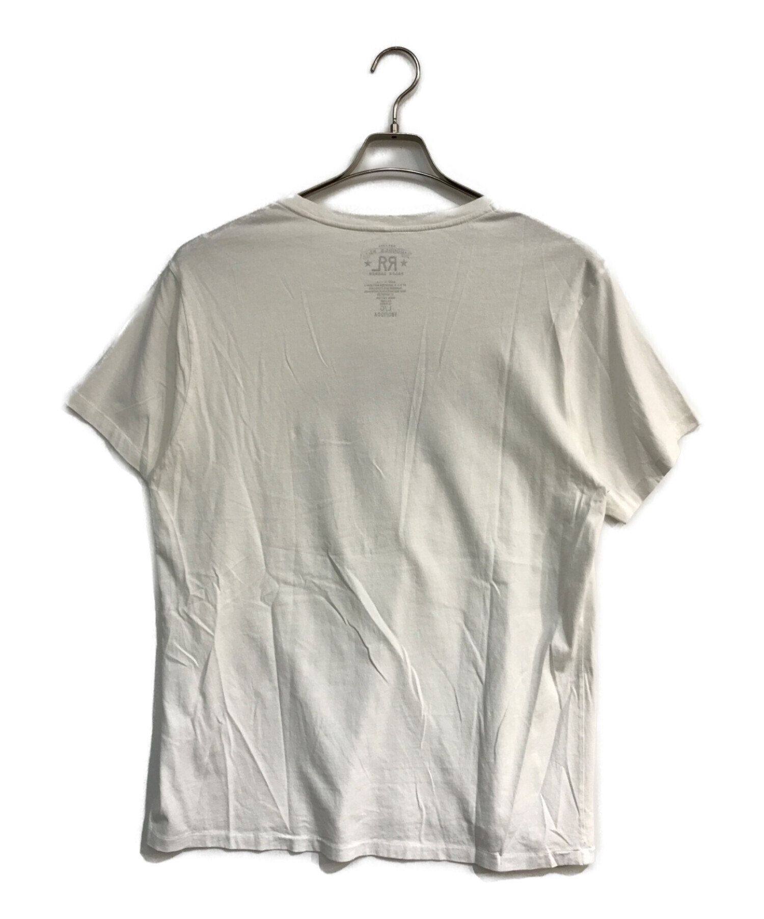 RRL × Ron Herman (ダブルアールエル × ロンハーマン) ロゴプリントTシャツ ホワイト サイズ:L