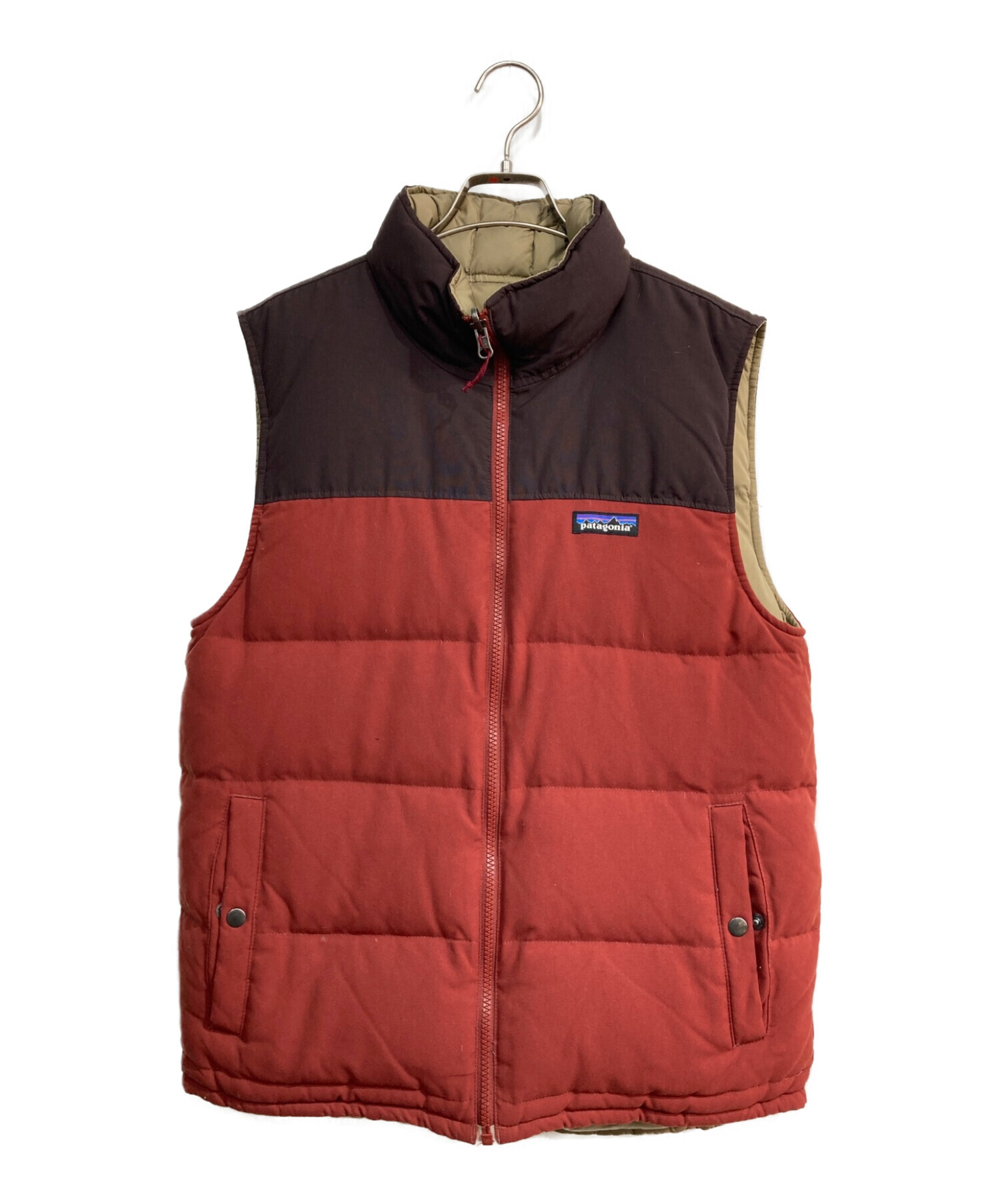 Patagonia (パタゴニア) Reversible Bivy Down Vest　27587 ブラウン×ベージュ サイズ:-