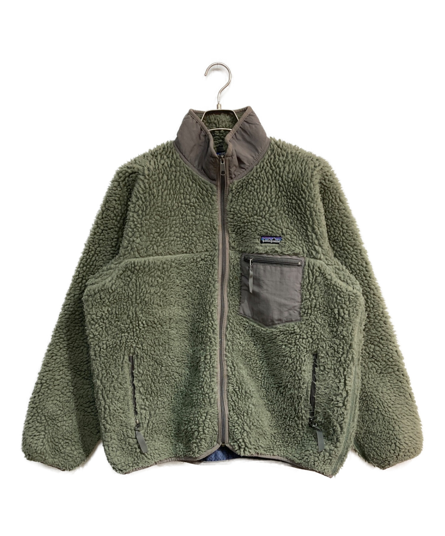 Patagonia (パタゴニア) USA製 クラシックレトロカーディガン 23024 カーキ サイズ:L