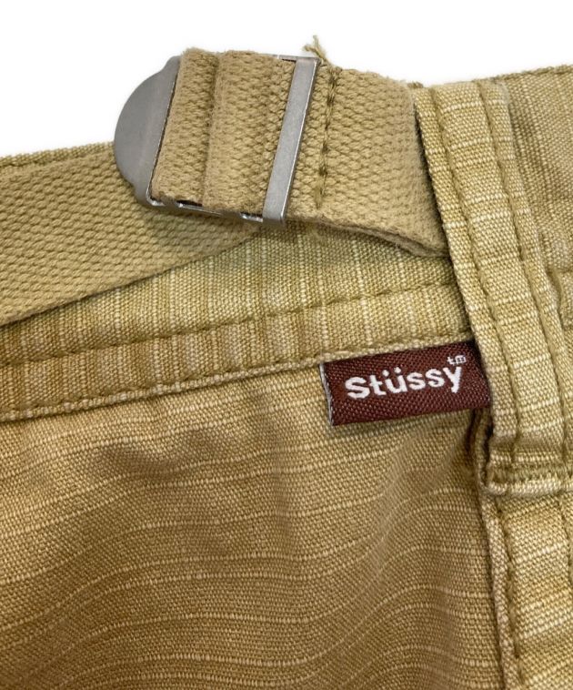 stussy (ステューシー) リップストップカーゴパンツ　紺タグ　OLD　ベージュ ベージュ サイズ:34