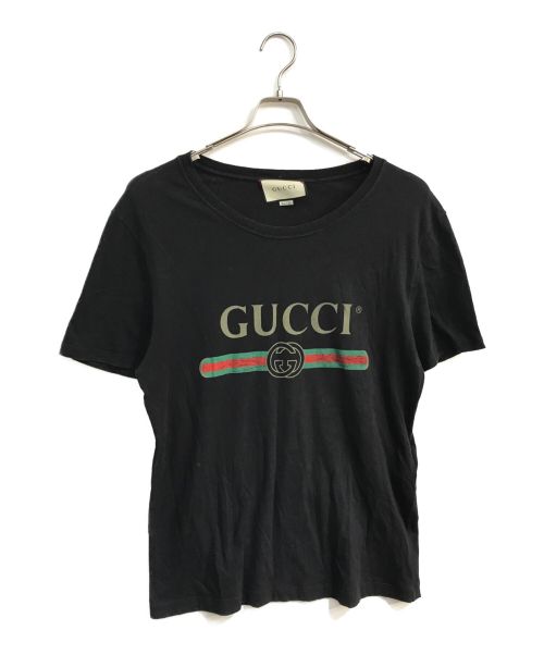 中古・古着通販】GUCCI (グッチ) ロゴ ウオッシュドオーバーサイズT