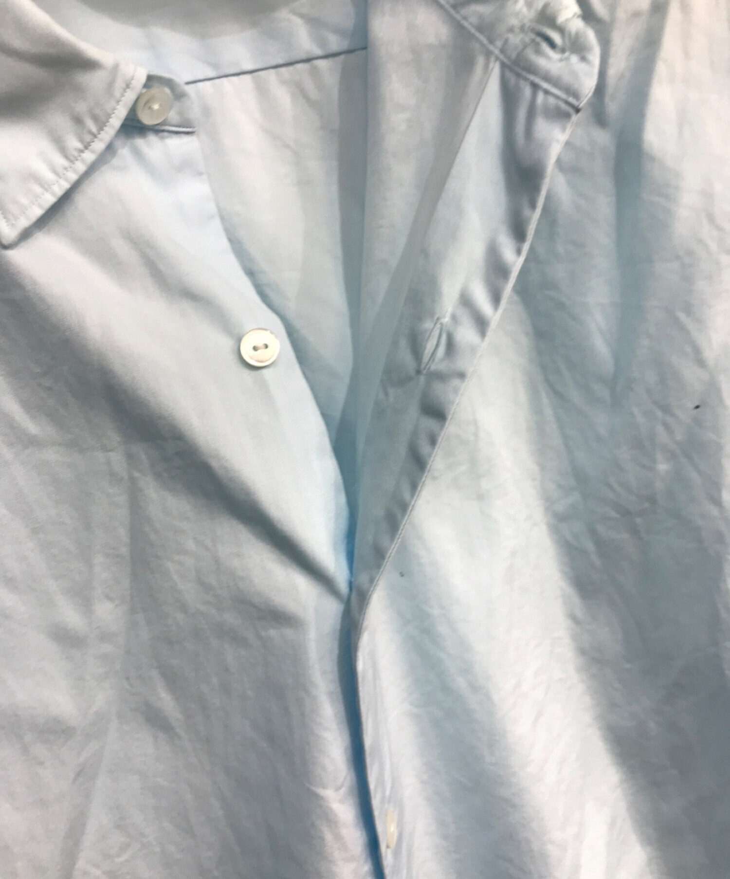 A.PRESSE (アプレッセ) Pullover Granpa Shirt　22SAP-02-08AH　プルオーバーグランパシャツ ブルー サイズ:1
