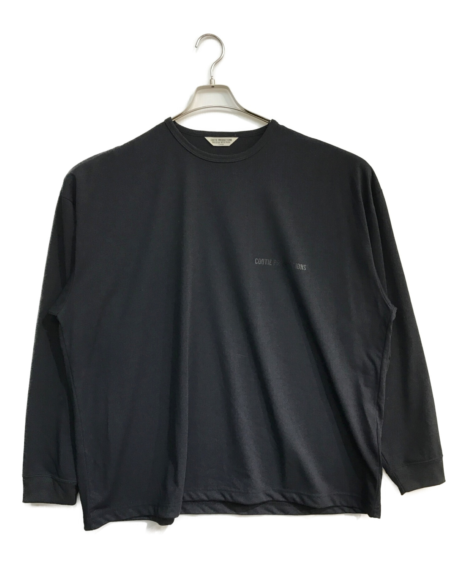 COOTIE PRODUCTIONS (クーティープロダクツ) Dry Tech Jersey Oversized L/S Tee ブラック サイズ:L