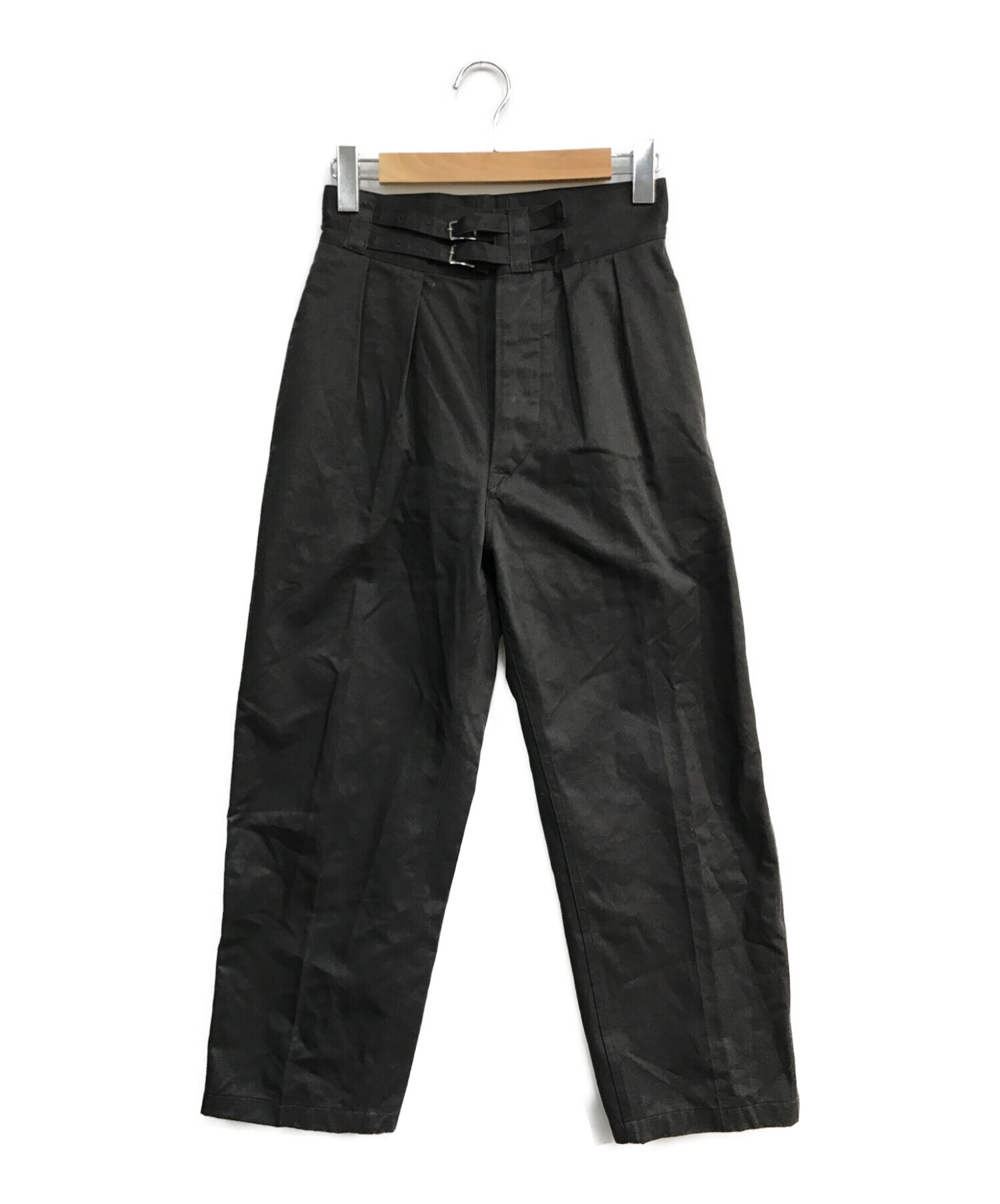 leno (リノ) DOUBLE BELTED GURKHA TROUSERS ダブルベルテッド グルカ トラウザー L2102-PT001 グレー  サイズ:1