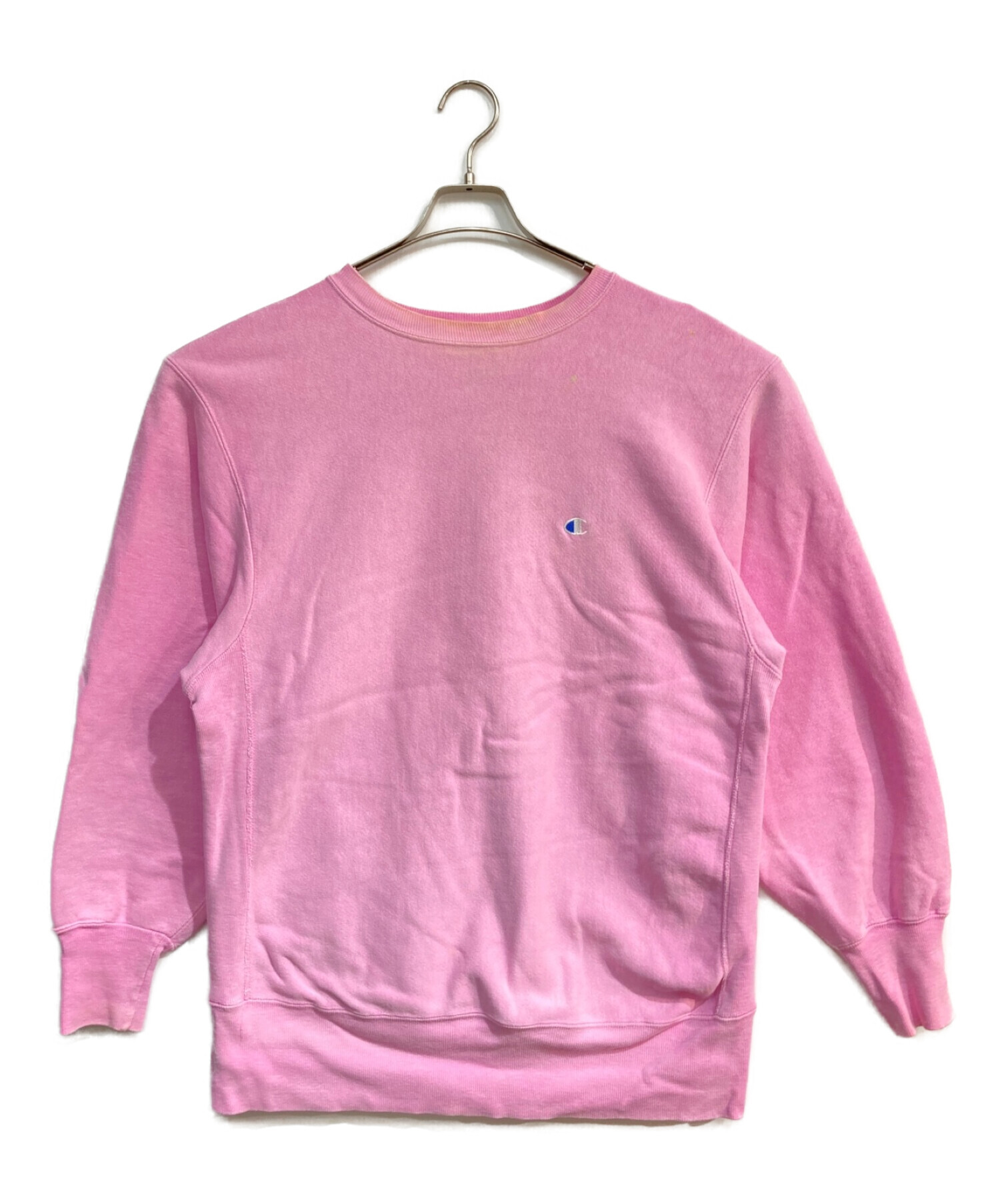 90sリバースウィーブ スウェット　刺繍タグ　ピンク　USA製　size XL