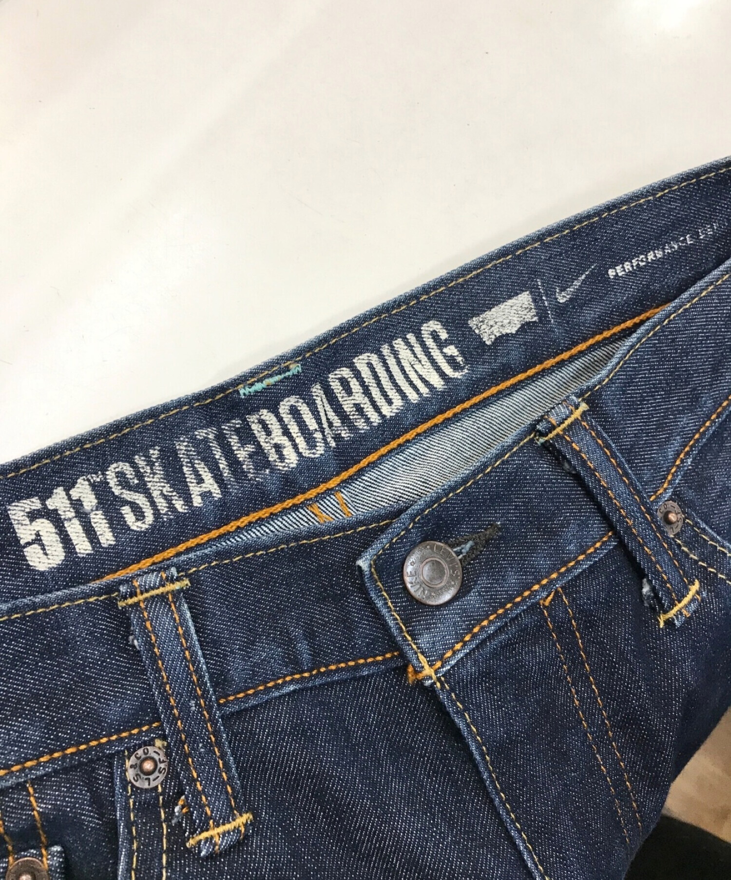 LEVI'S × NIKE SB (リーバイス × ナイキエスビー) 511デニムパンツ インディゴ サイズ:W34 L32