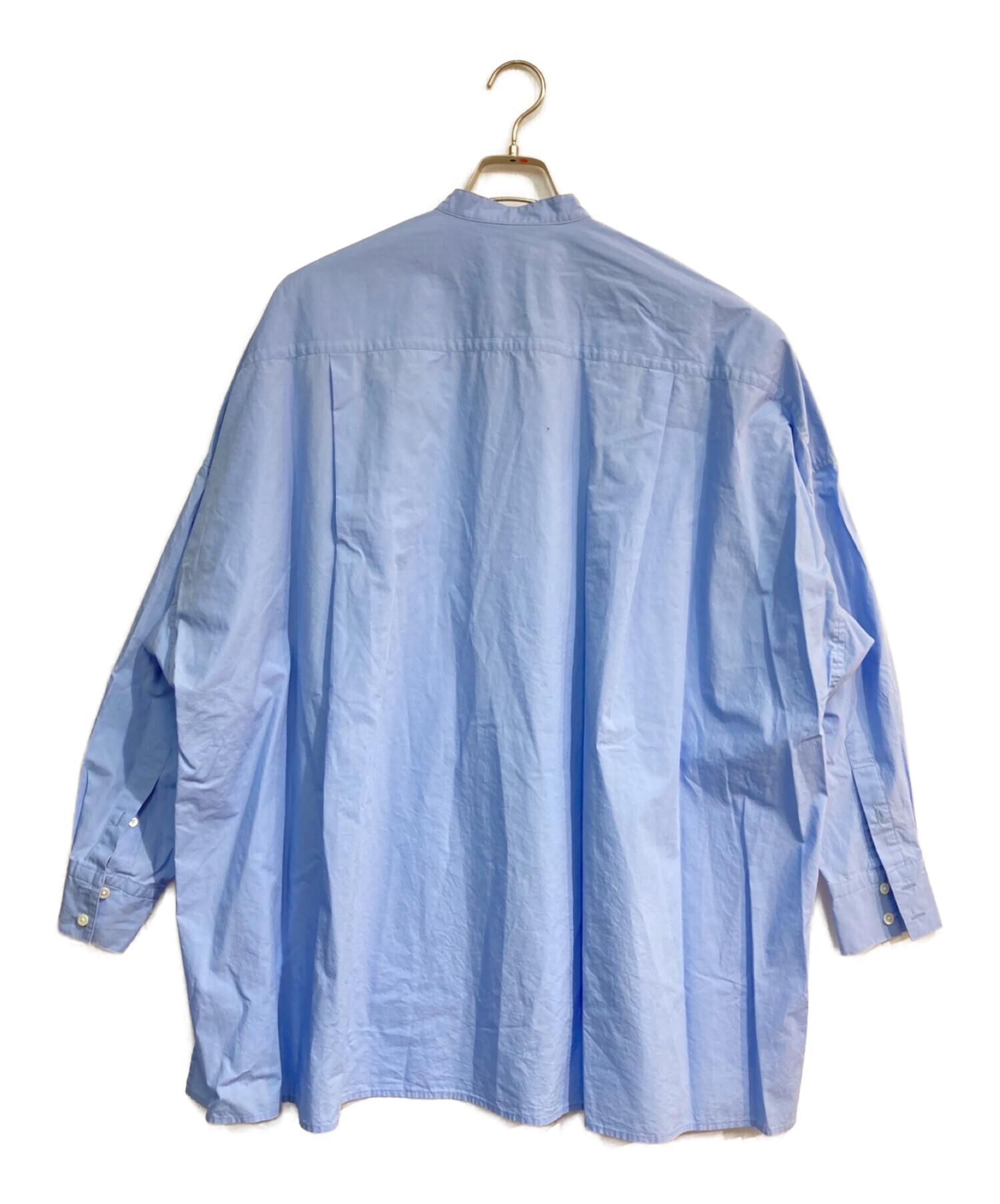 Curensology (カレンソロジー) バンドカラーシャツ　CL106002ER ブルー サイズ:F