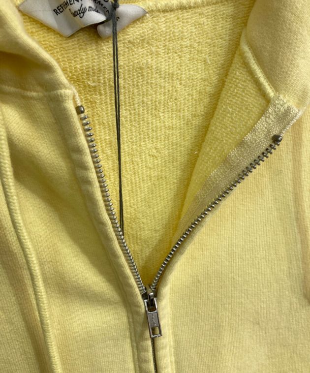 UNUSED (アンユーズド) SWEAT ZIP HOODIE　US1738　スウェットジップフーディー イエロー サイズ:3