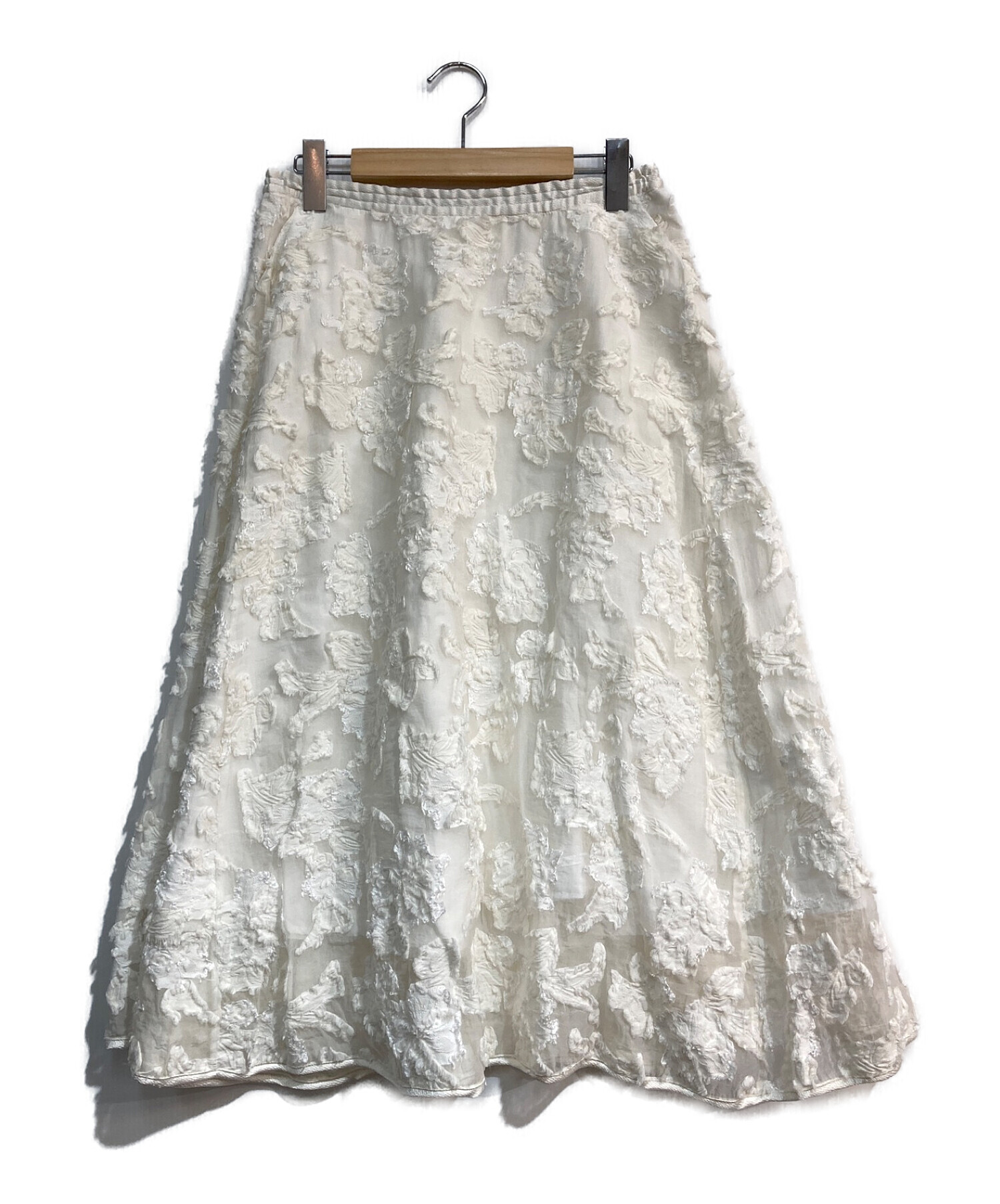 エレンディーク フラワージャガードスカート - ひざ丈スカート