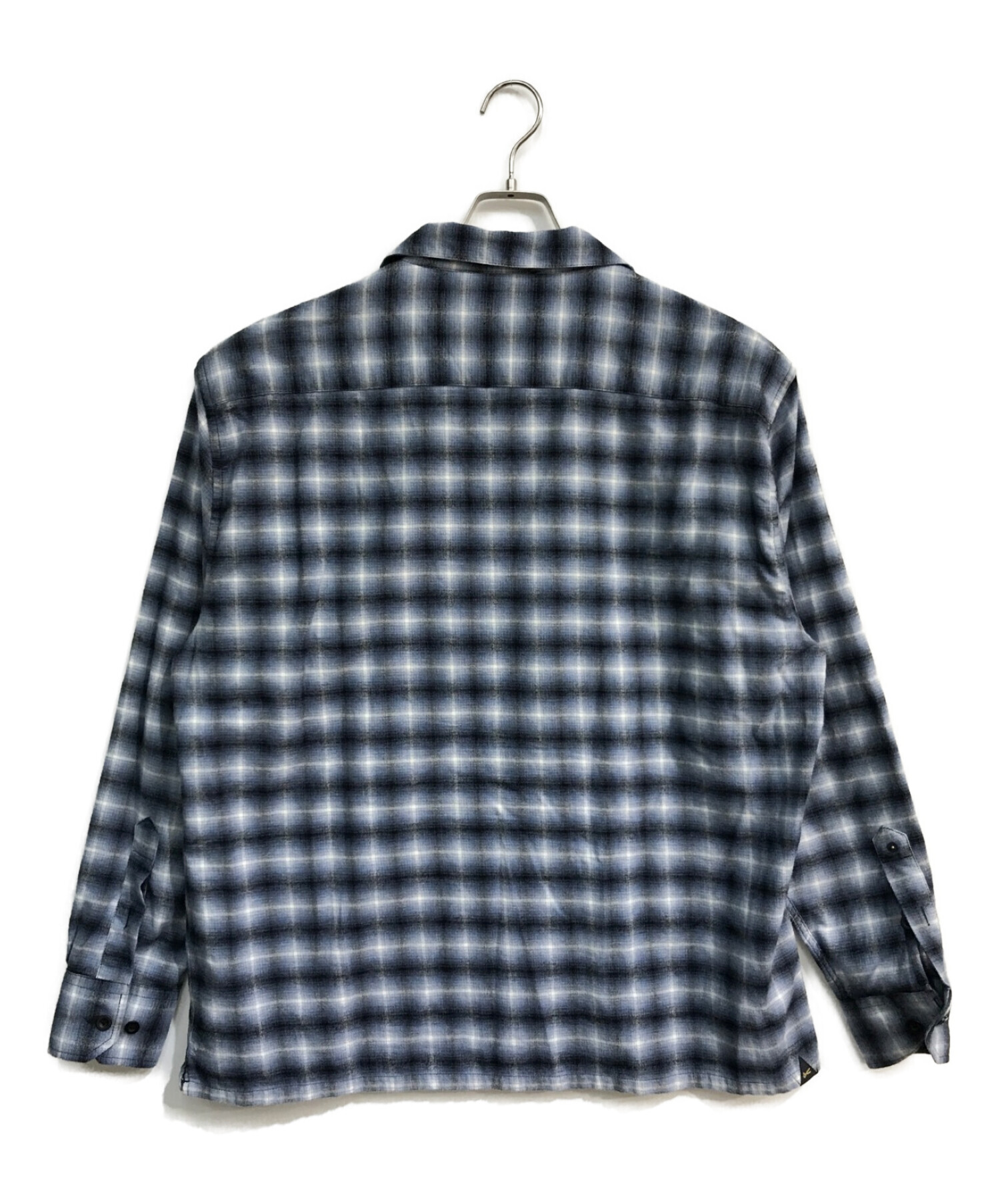 Denham (デンハム) BARRETT SHIRT FCC　シャドーチェックシャツ　オンブレ ブルー サイズ:XL